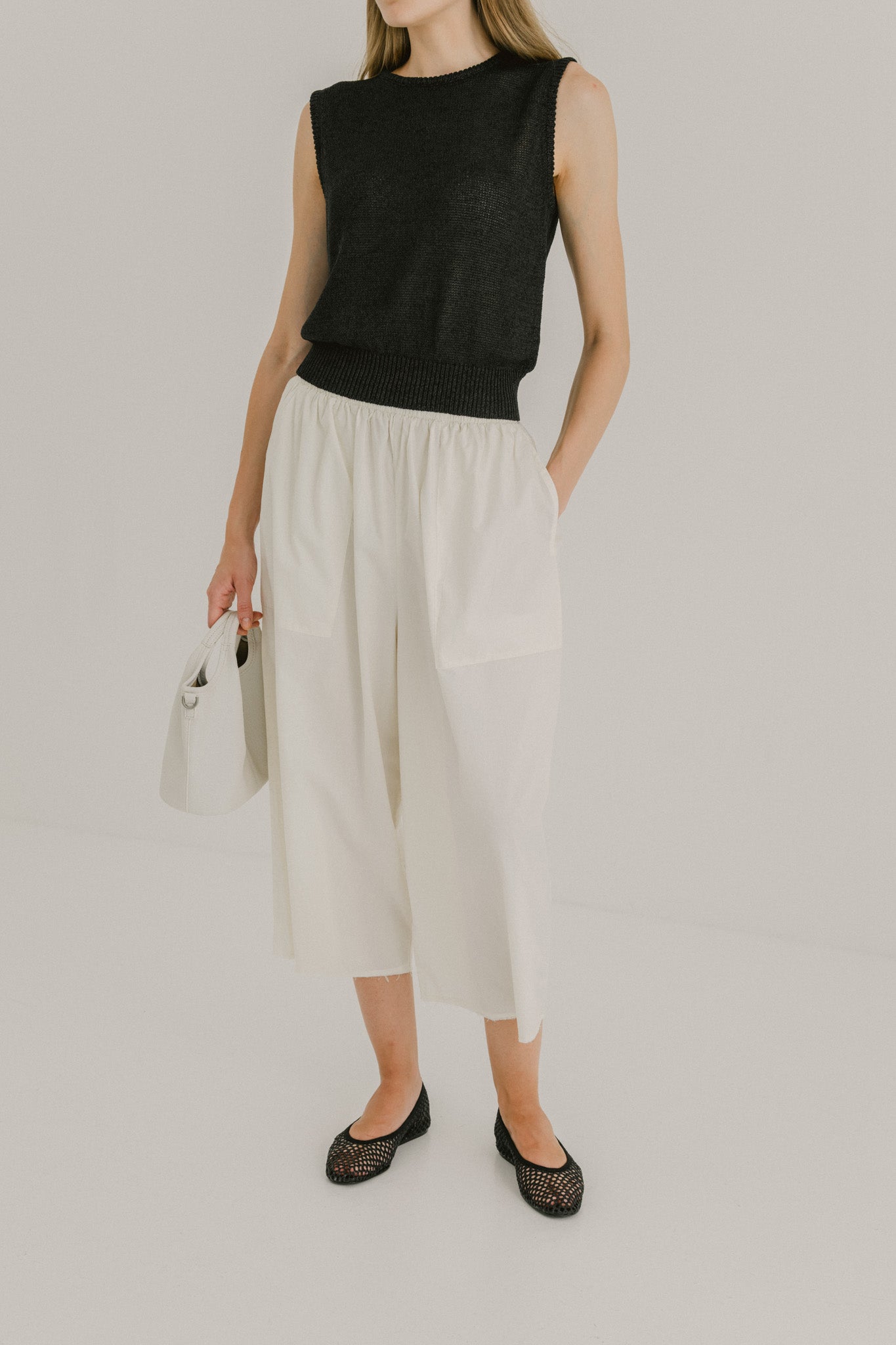 Cotton Flare Trousers
