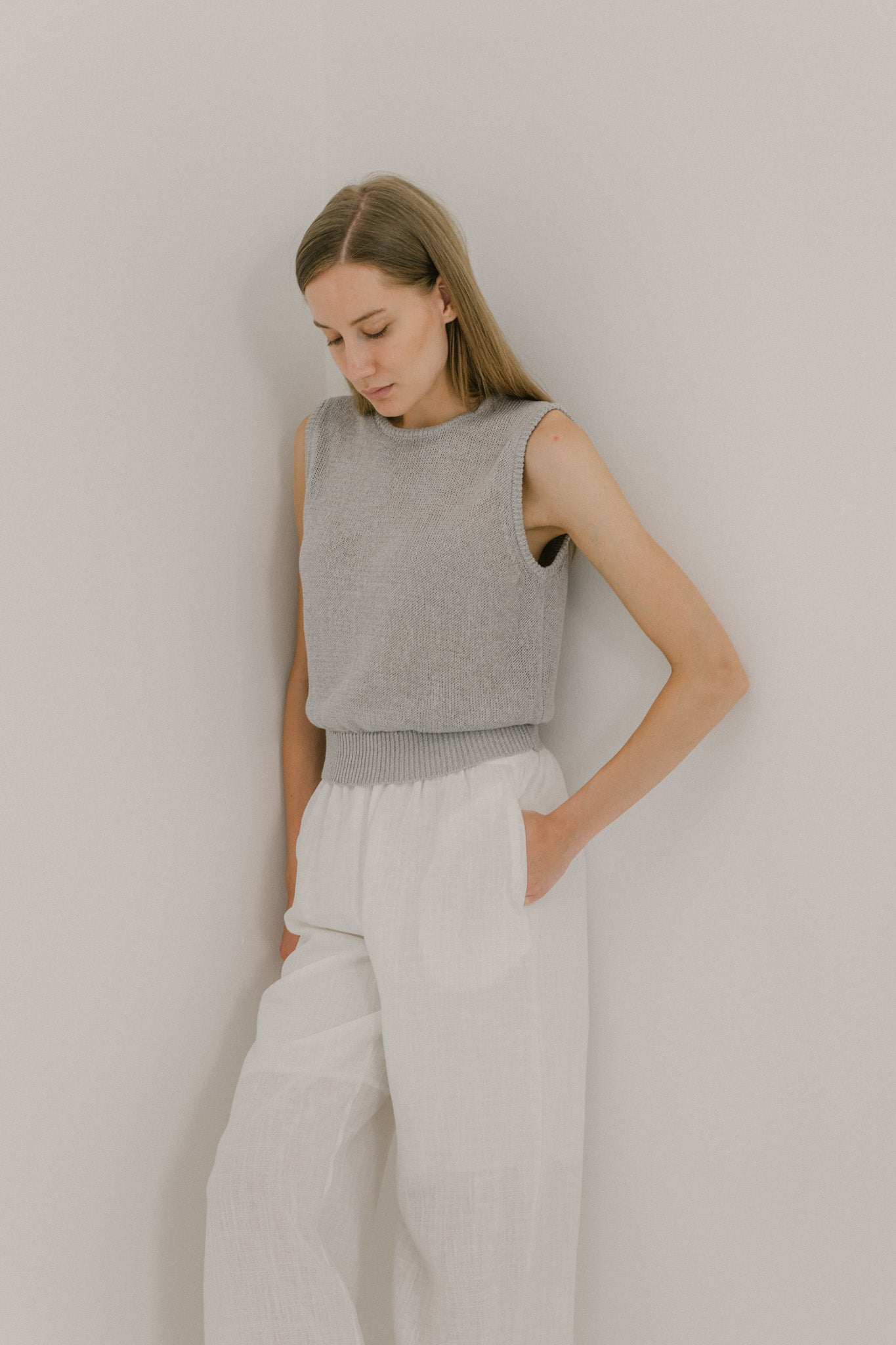 Sleeveless Knit Top