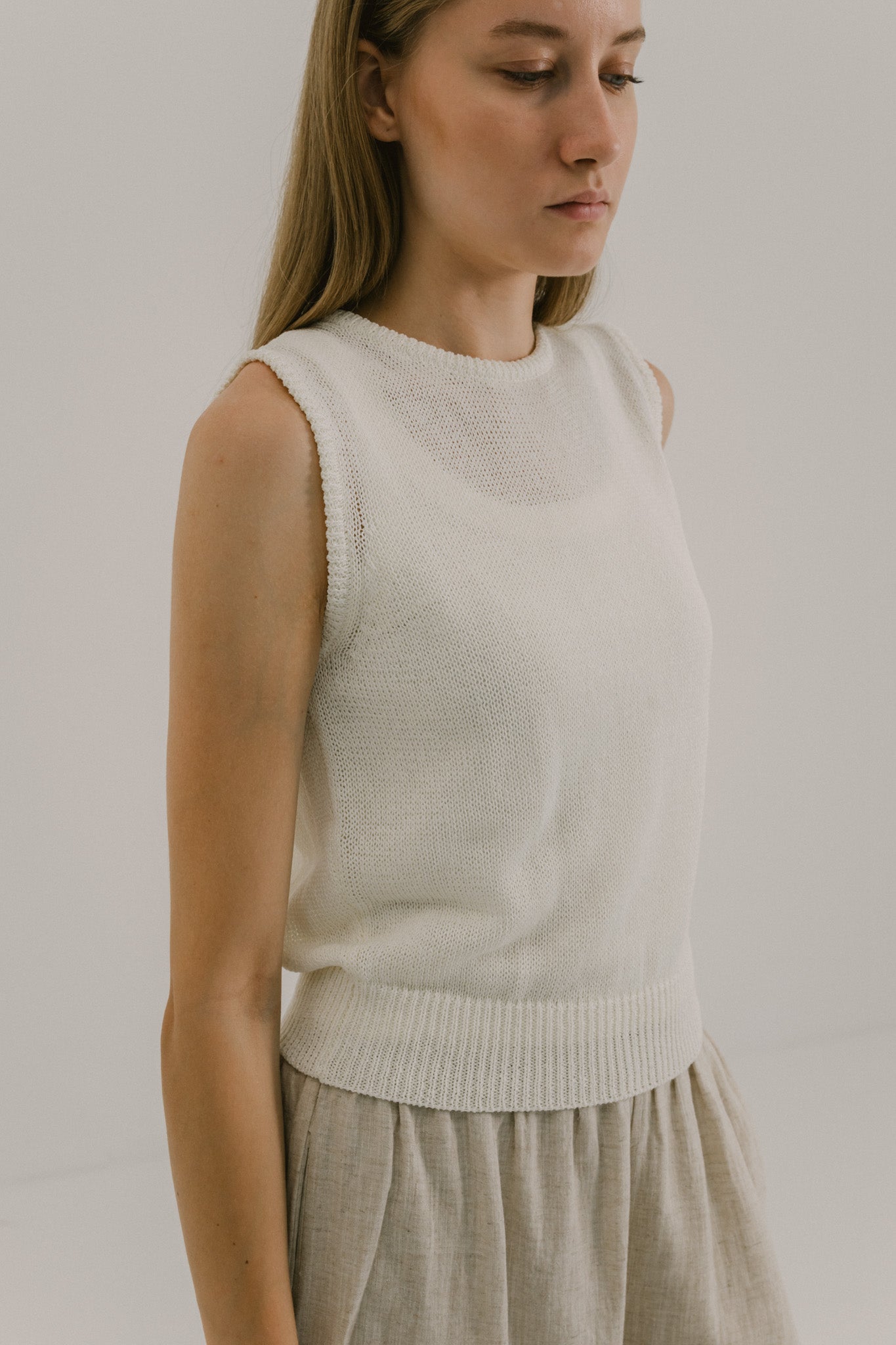 Sleeveless Knit Top