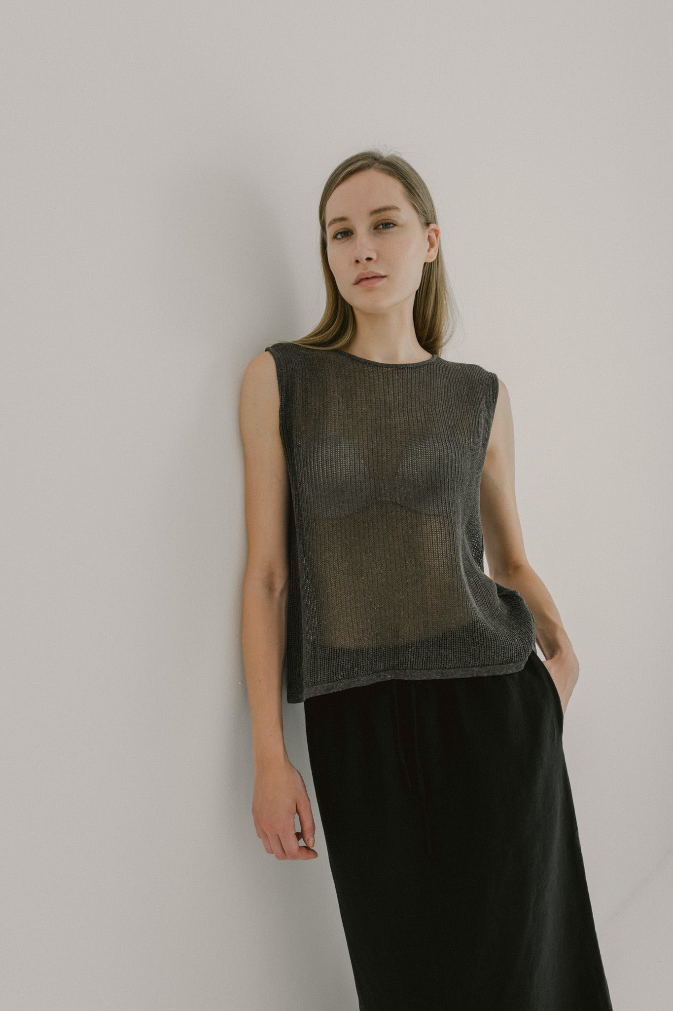 Open Back Knit Top