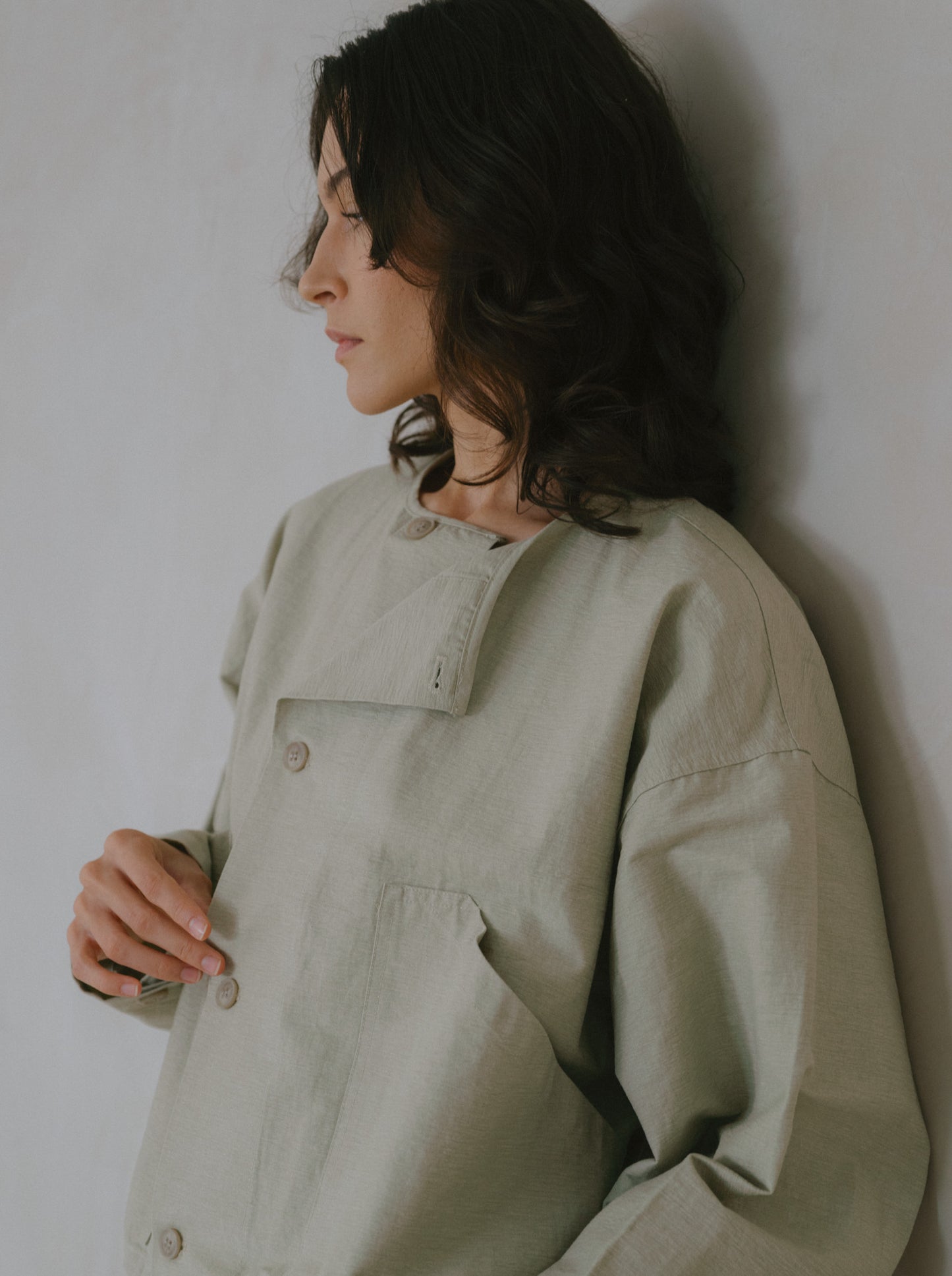 Oversized Drawstring Jacket