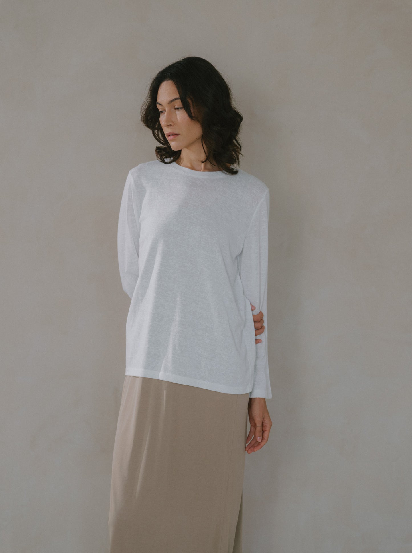 Long Sleeve Tie Back Top