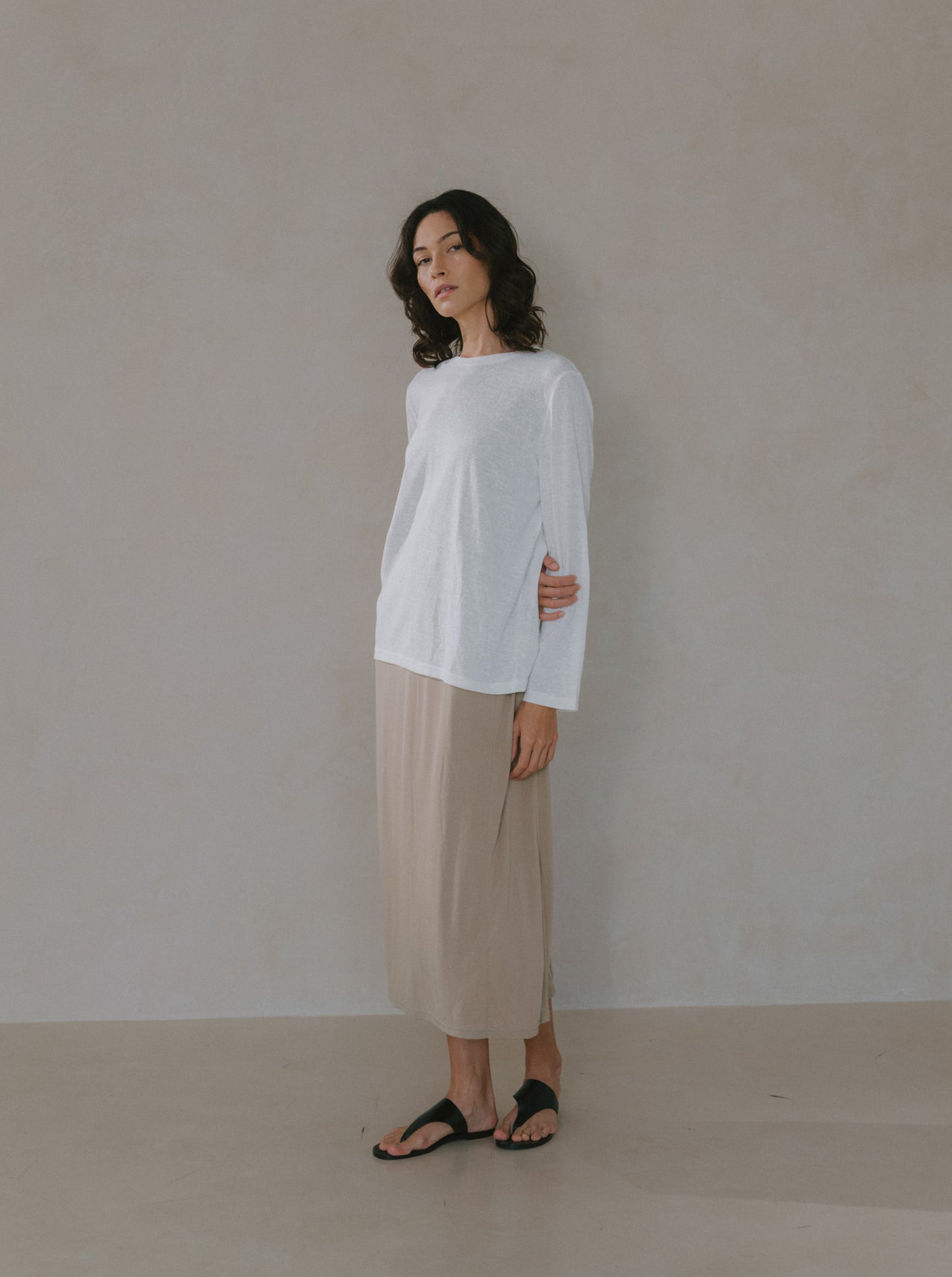 Long Sleeve Tie Back Top