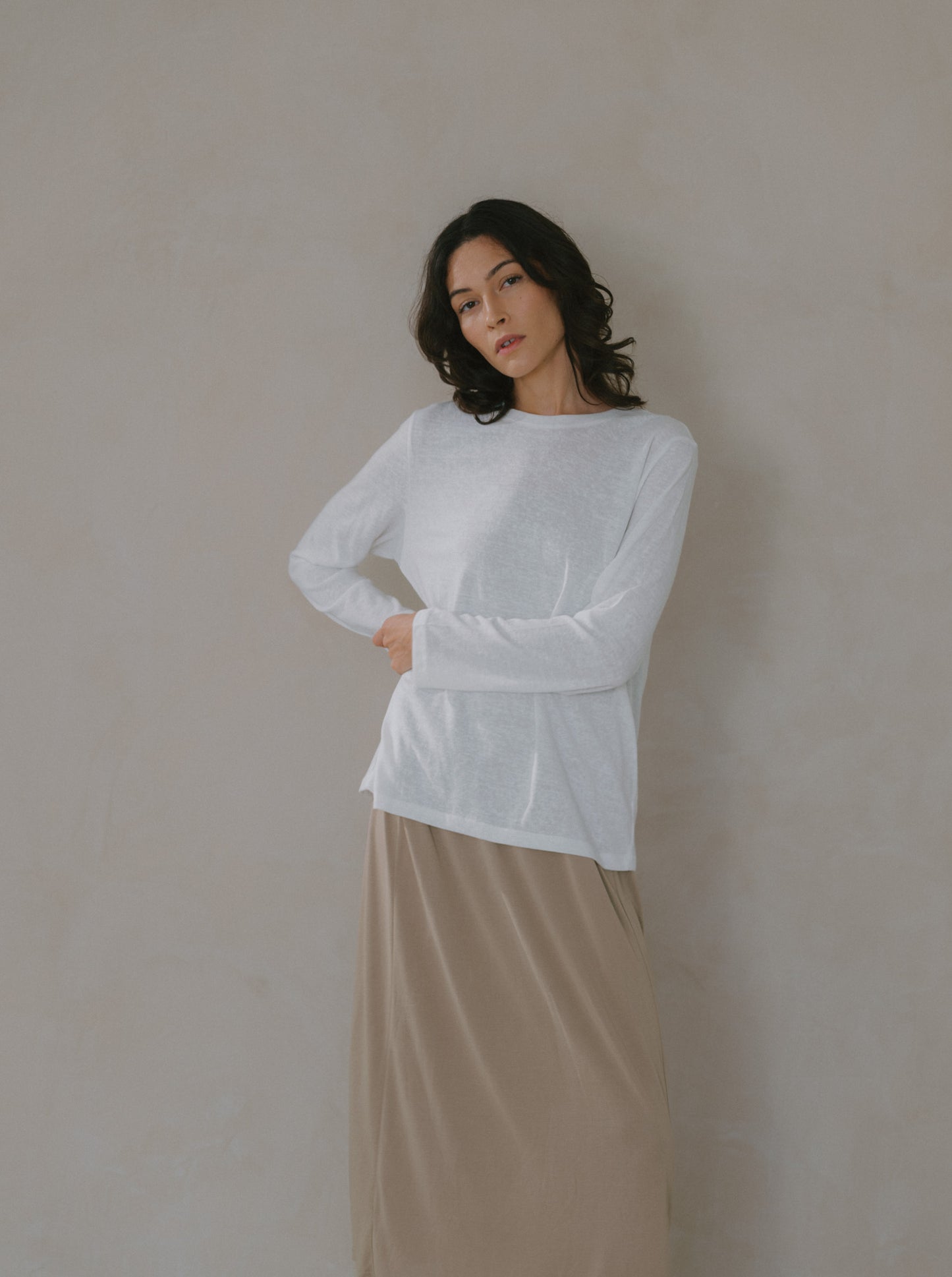 Long Sleeve Tie Back Top