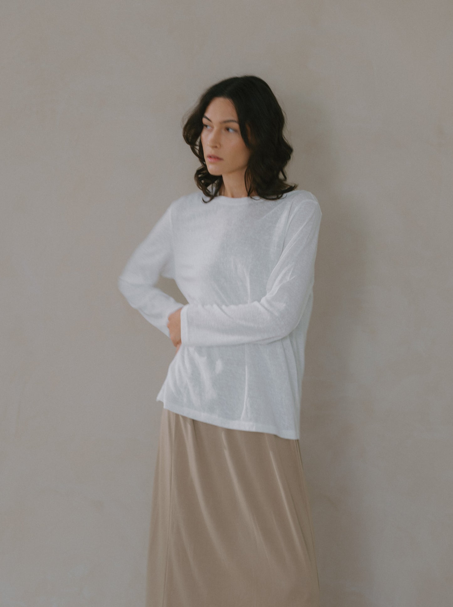 Long Sleeve Tie Back Top