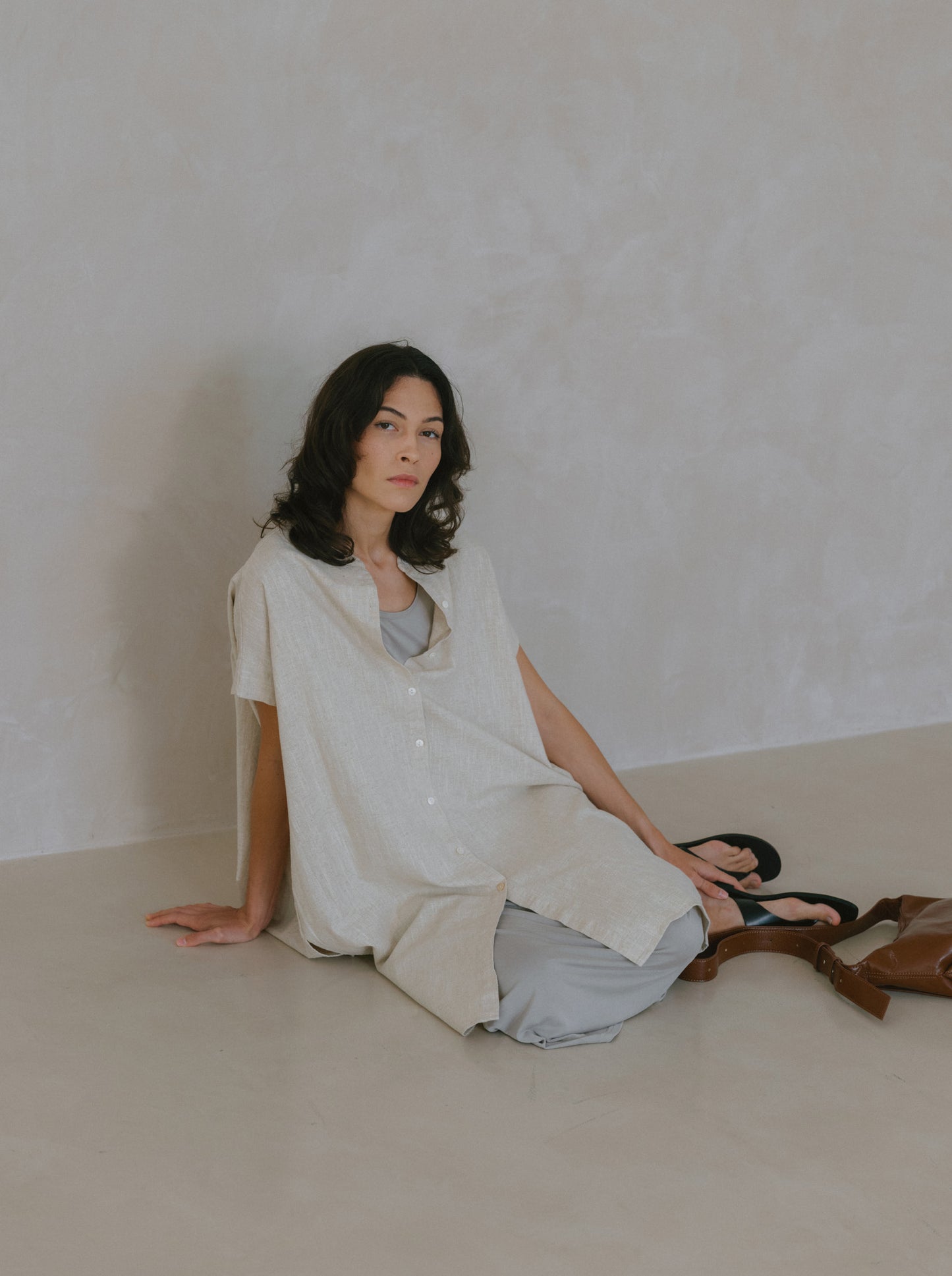 Oversized Linen Shirt
