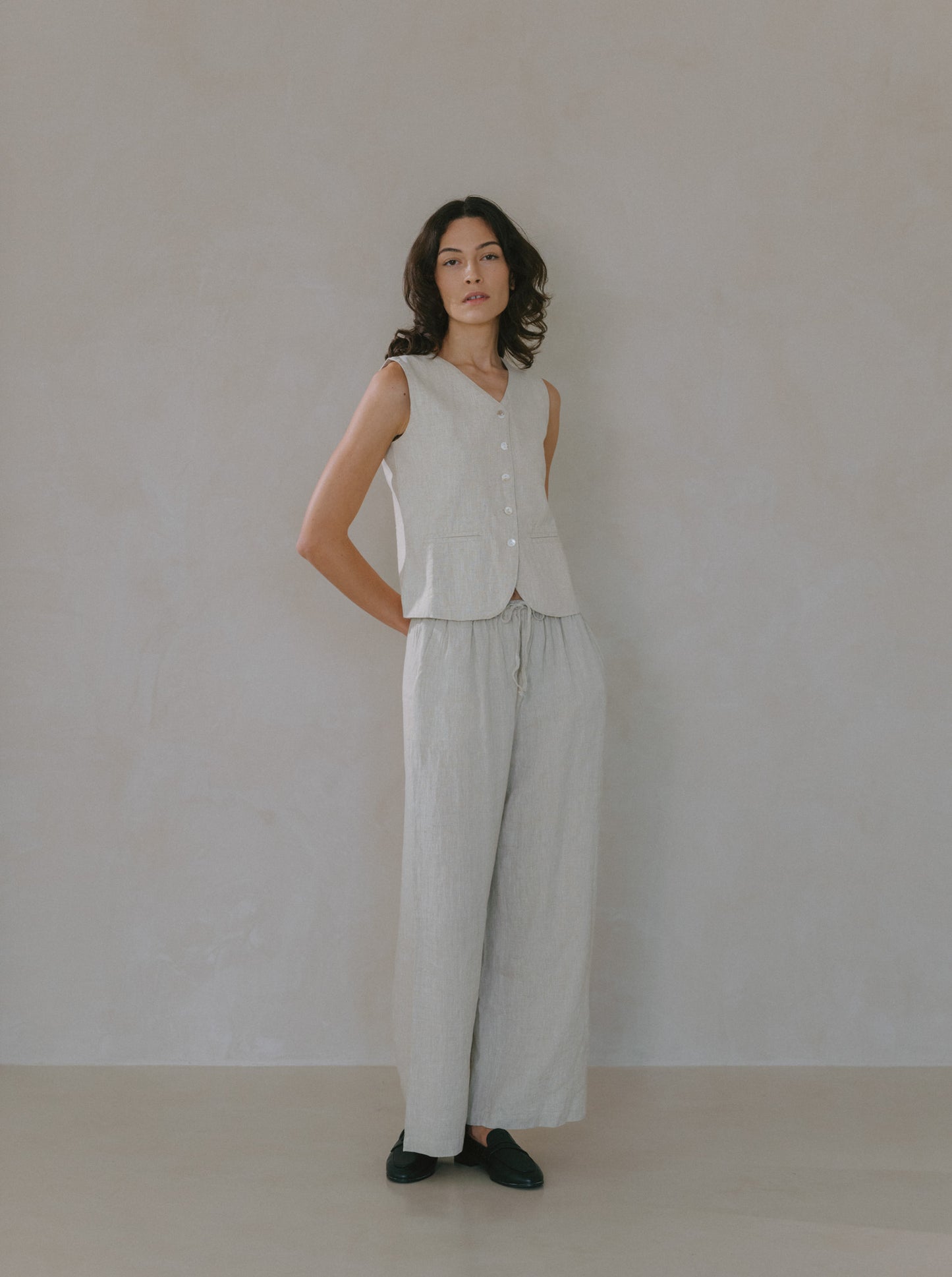 Long Linen Trousers
