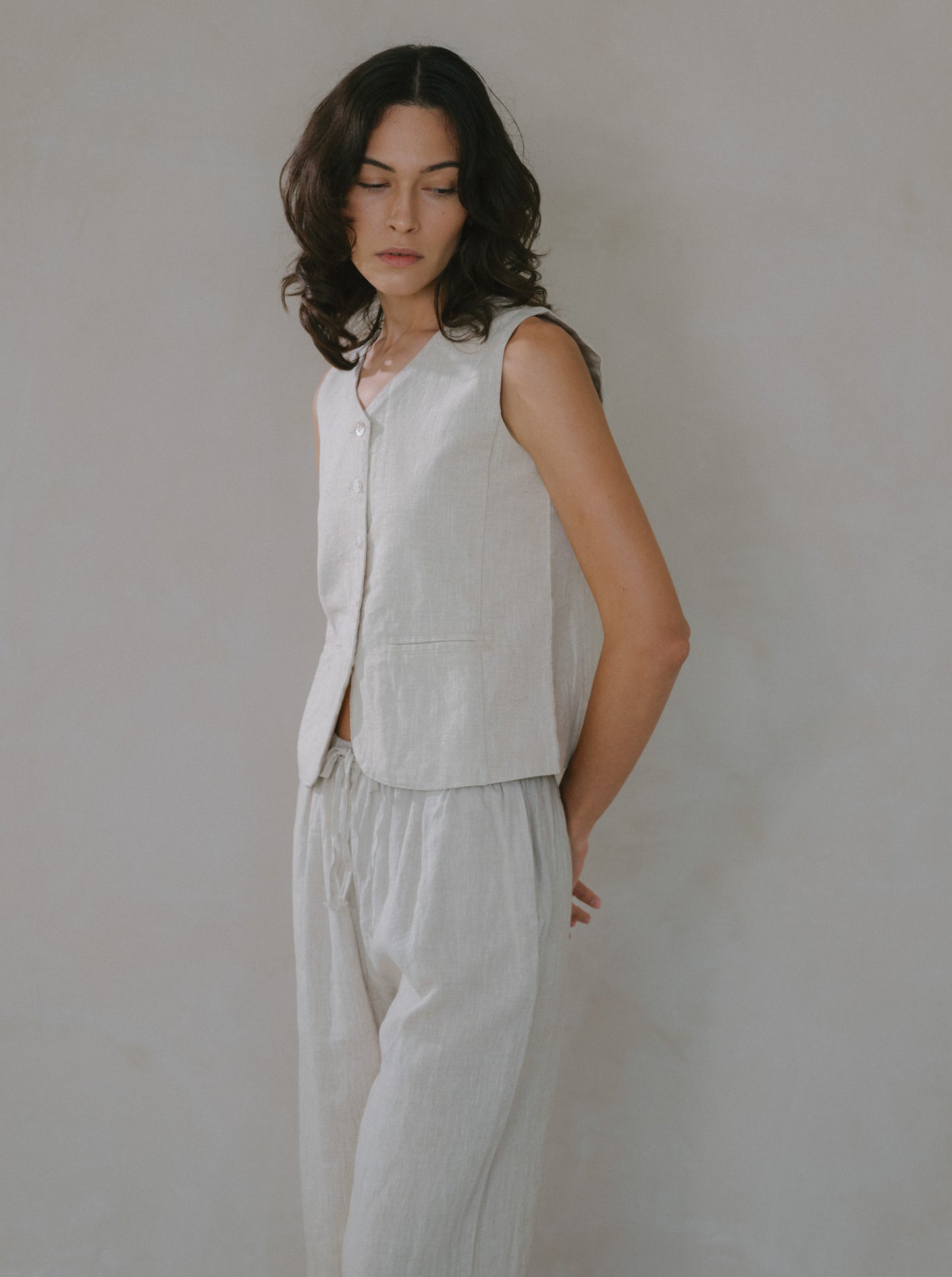 Long Linen Trousers