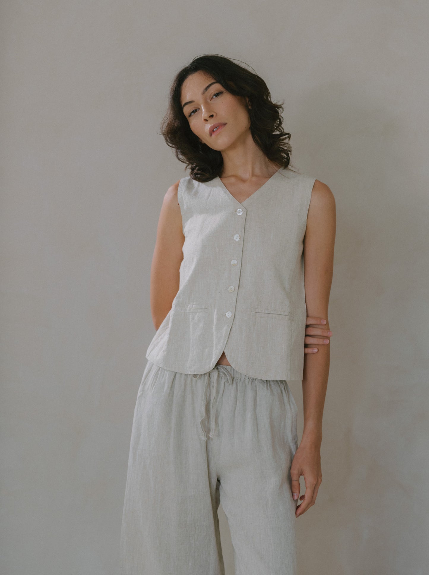Linen Vest
