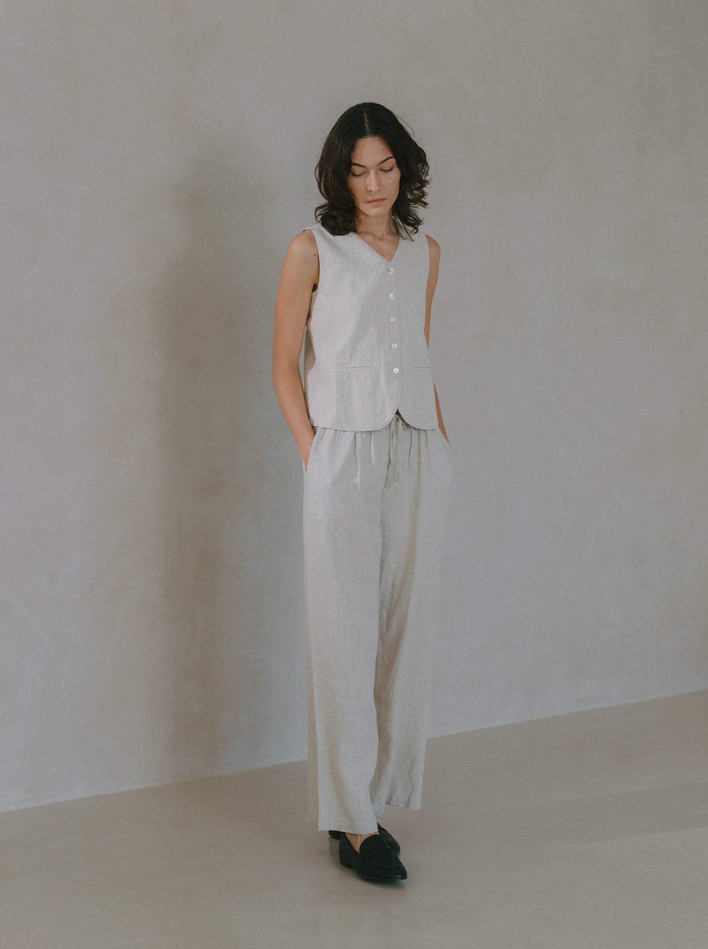 Long Linen Trousers