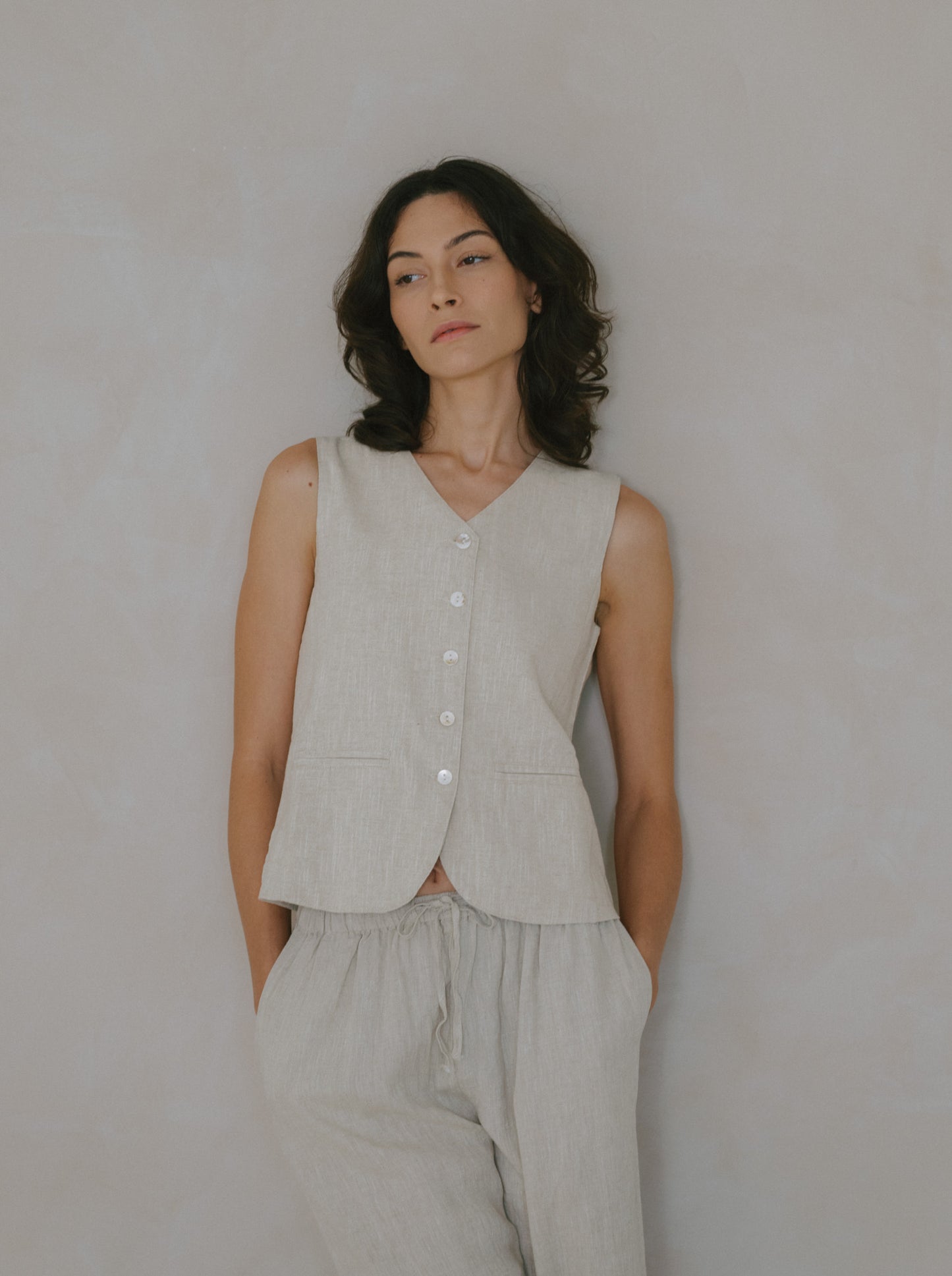 Linen Vest