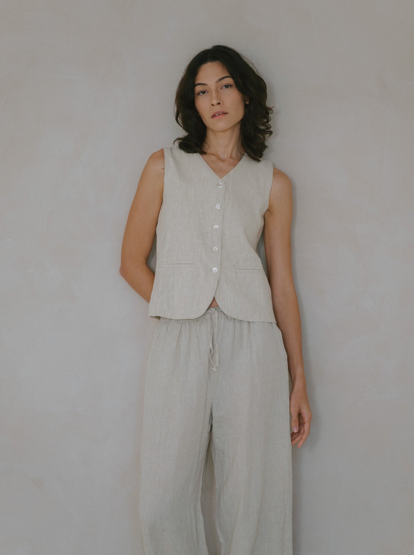 Long Linen Trousers