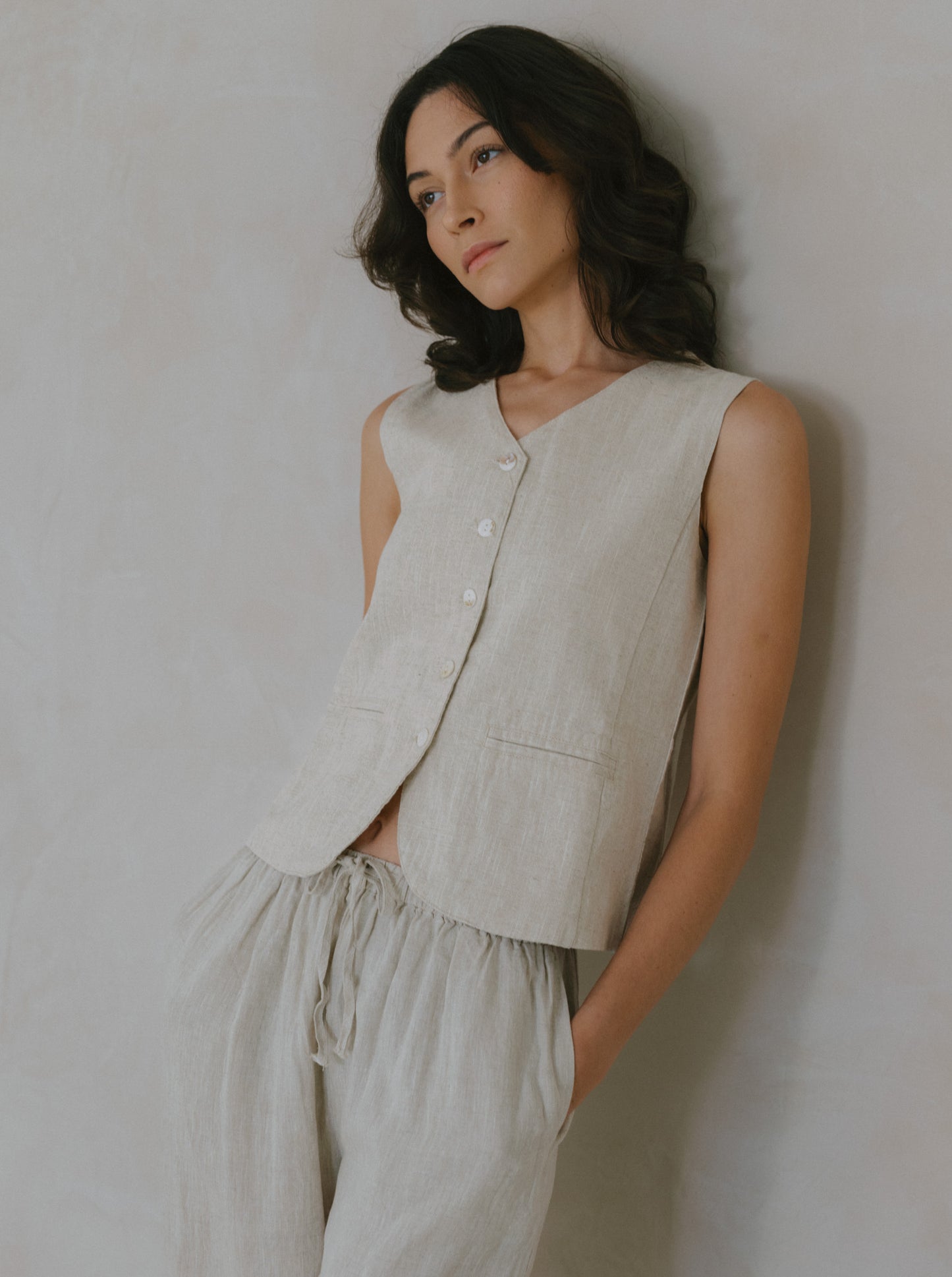 Long Linen Trousers