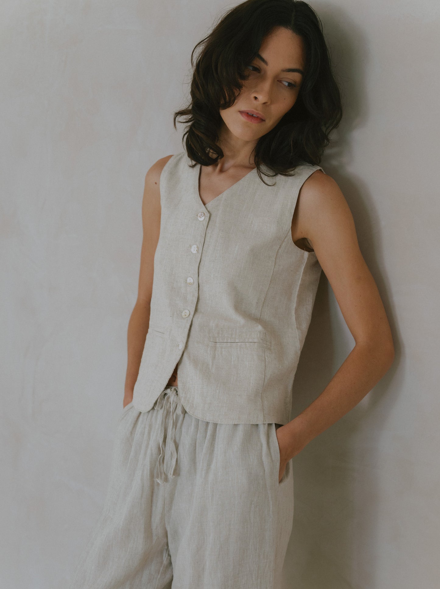 Linen Vest