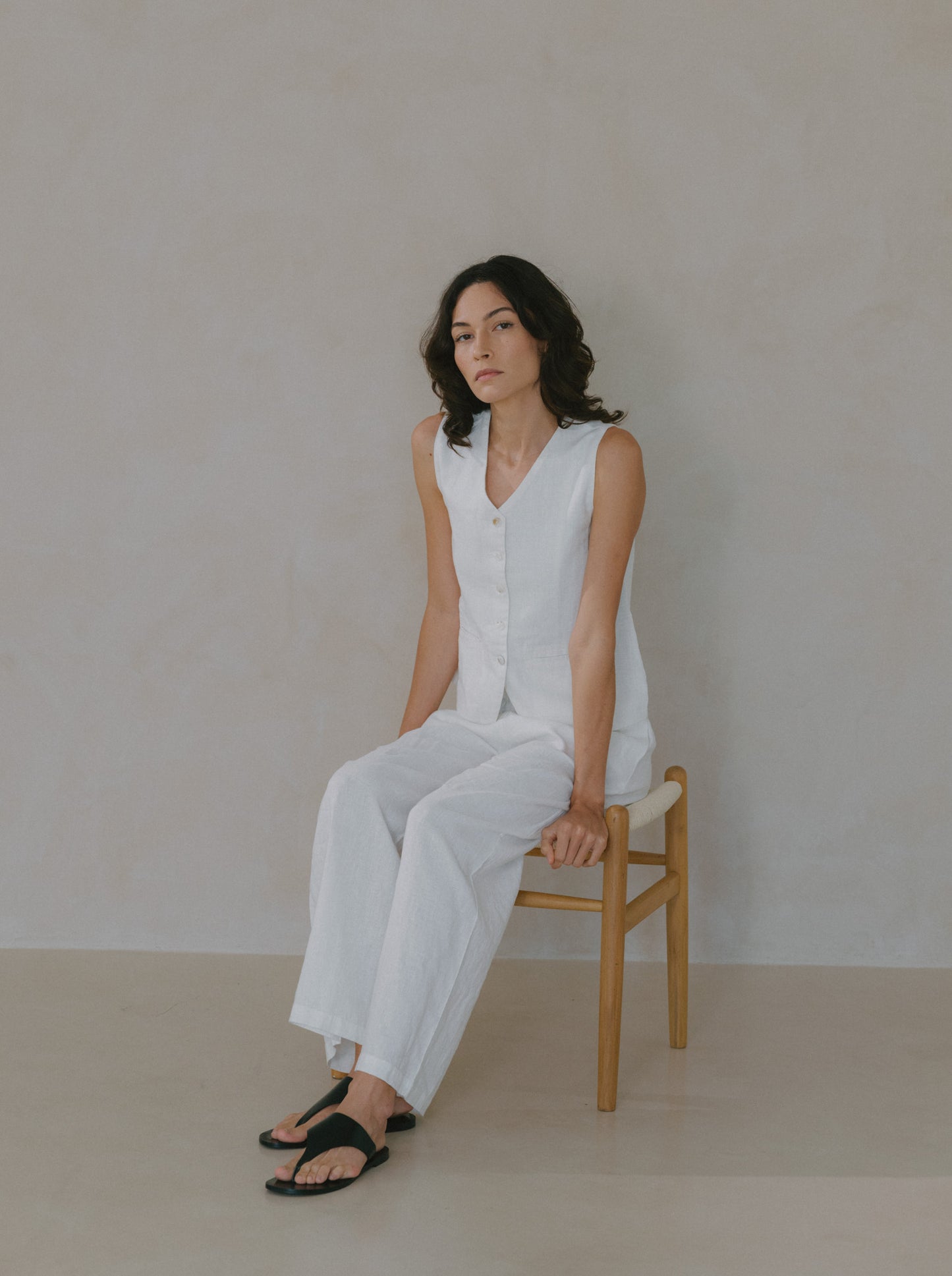 Long Linen Trousers