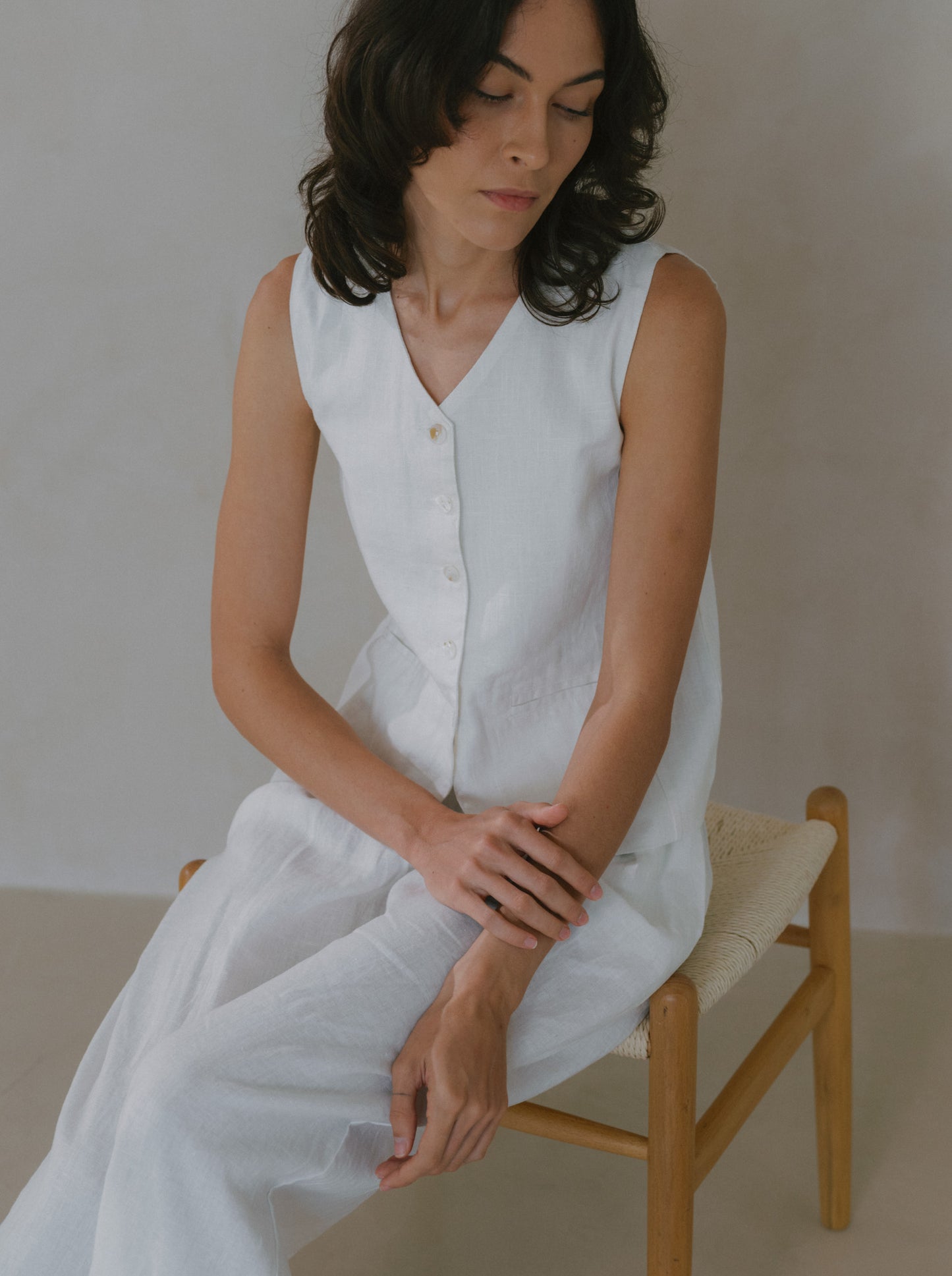 Long Linen Trousers