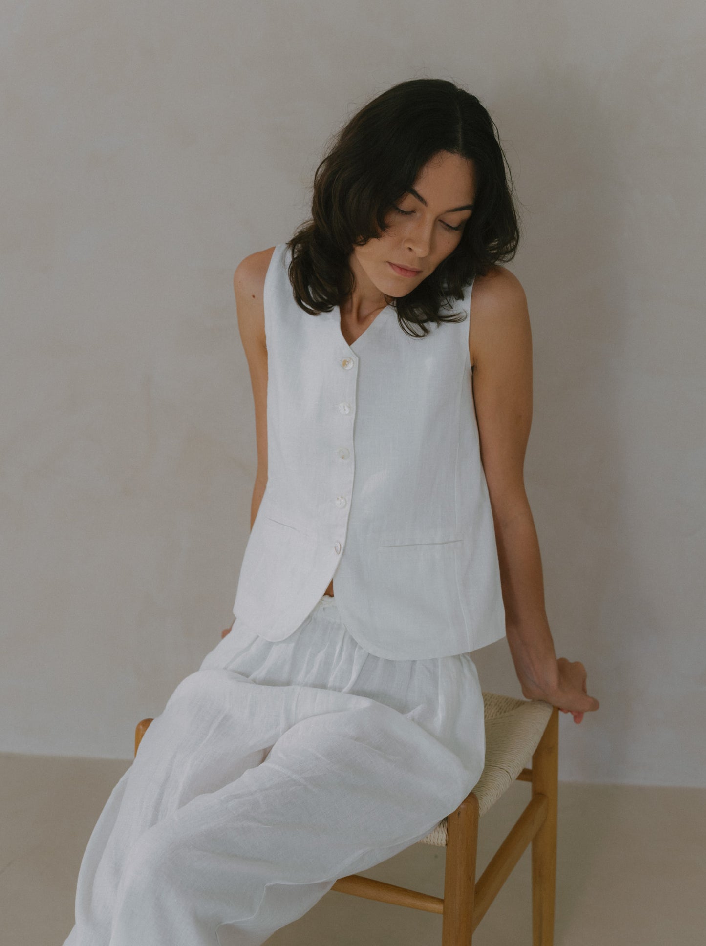 Long Linen Trousers