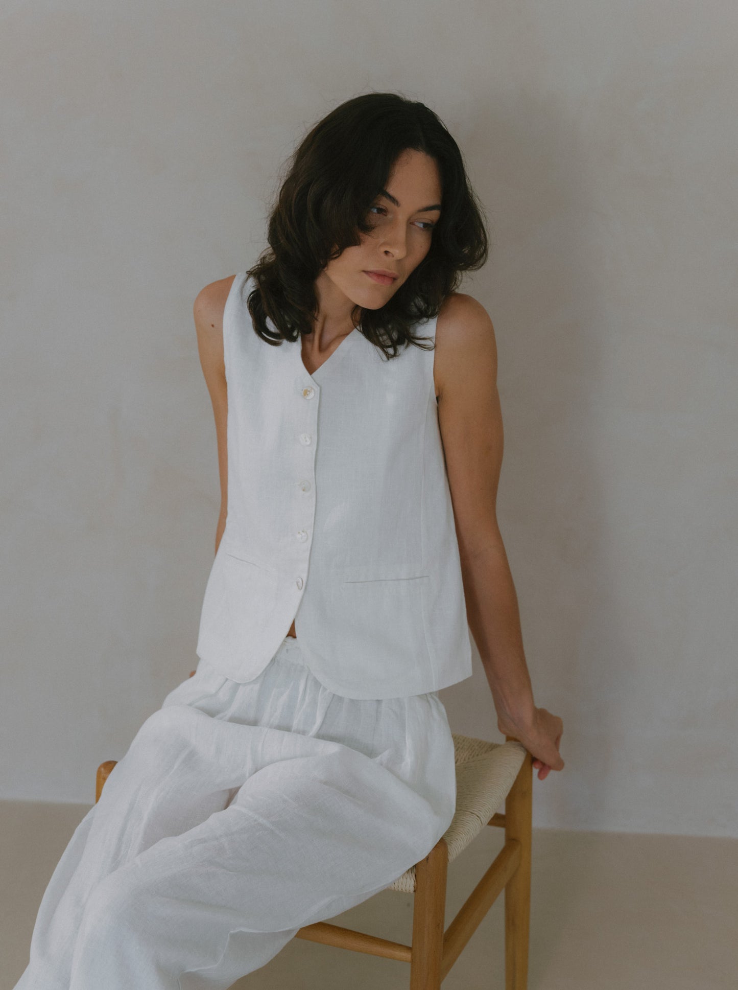 Linen Vest