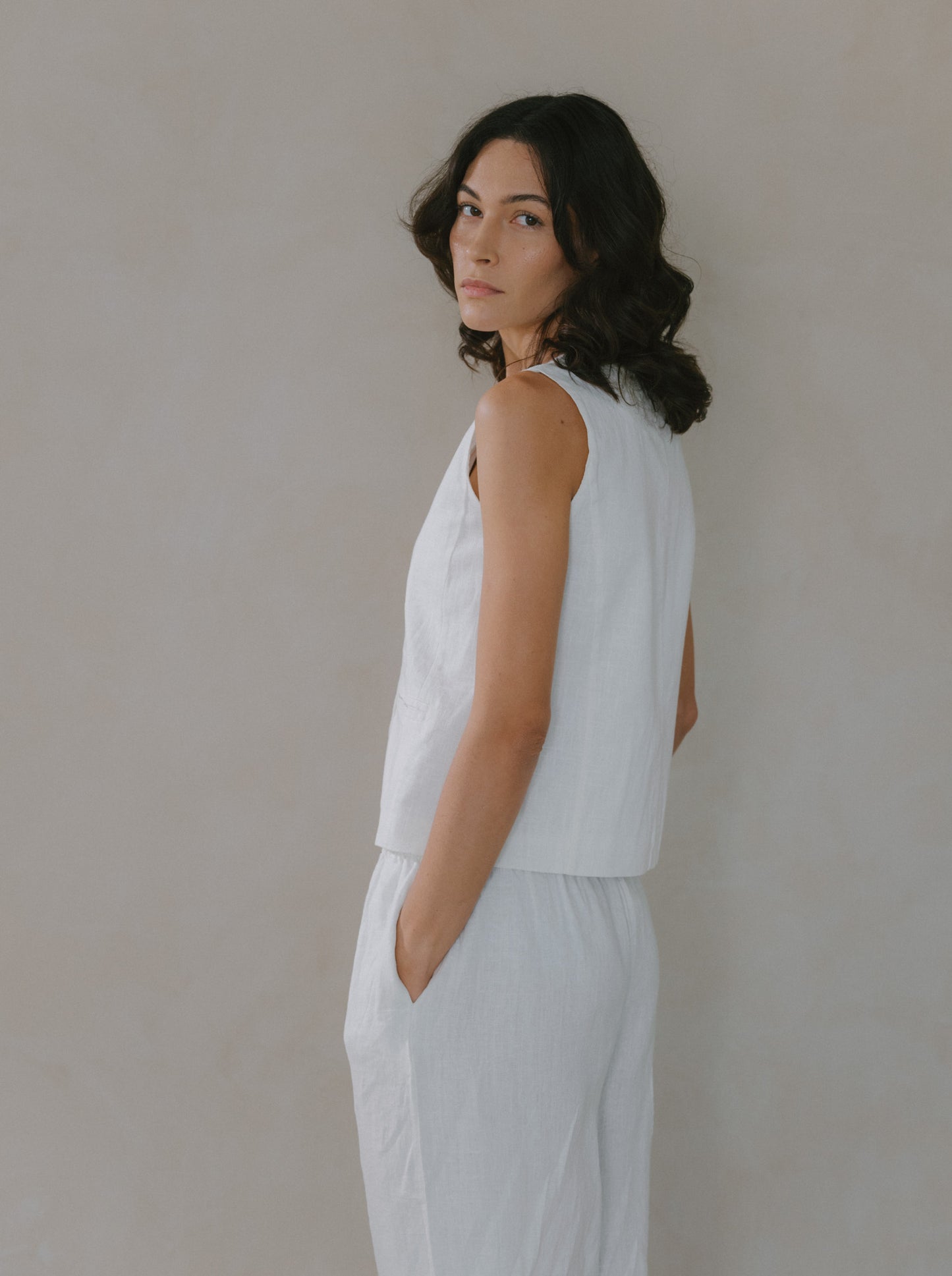 Long Linen Trousers