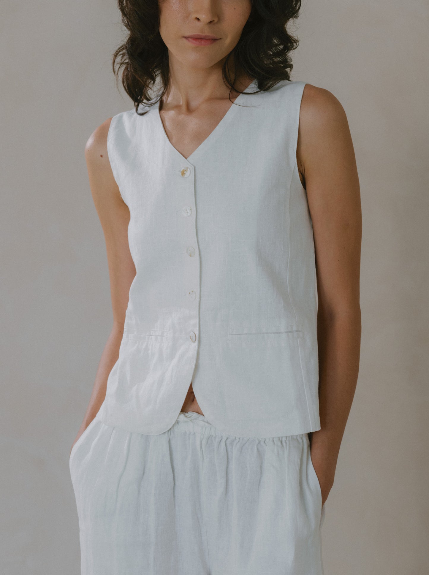 Long Linen Trousers