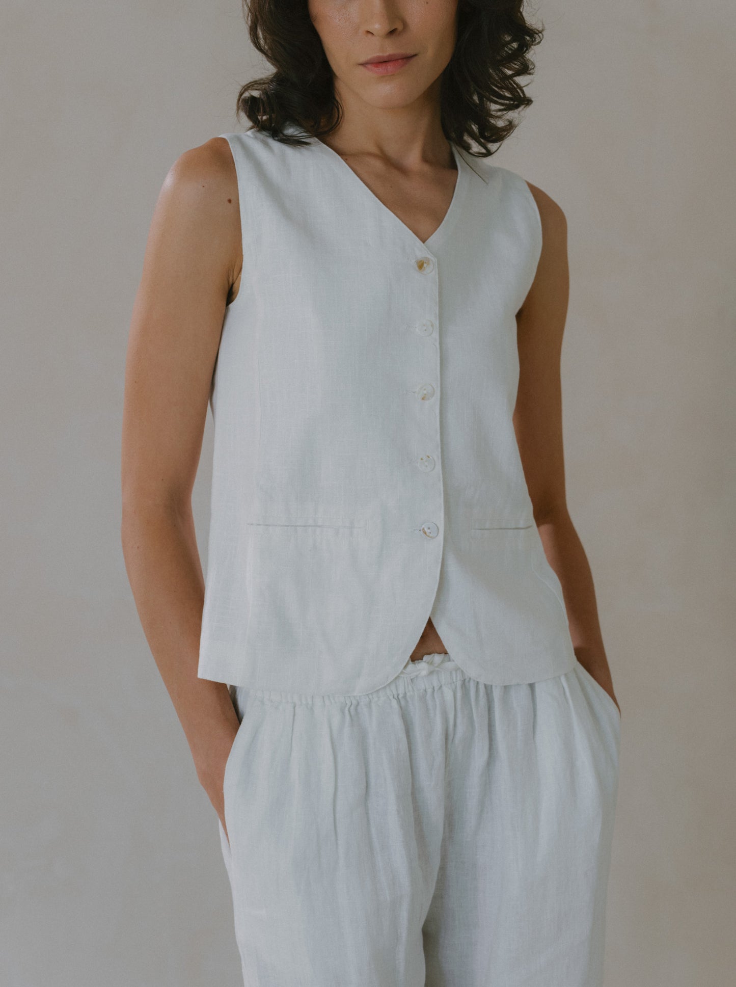 Linen Vest