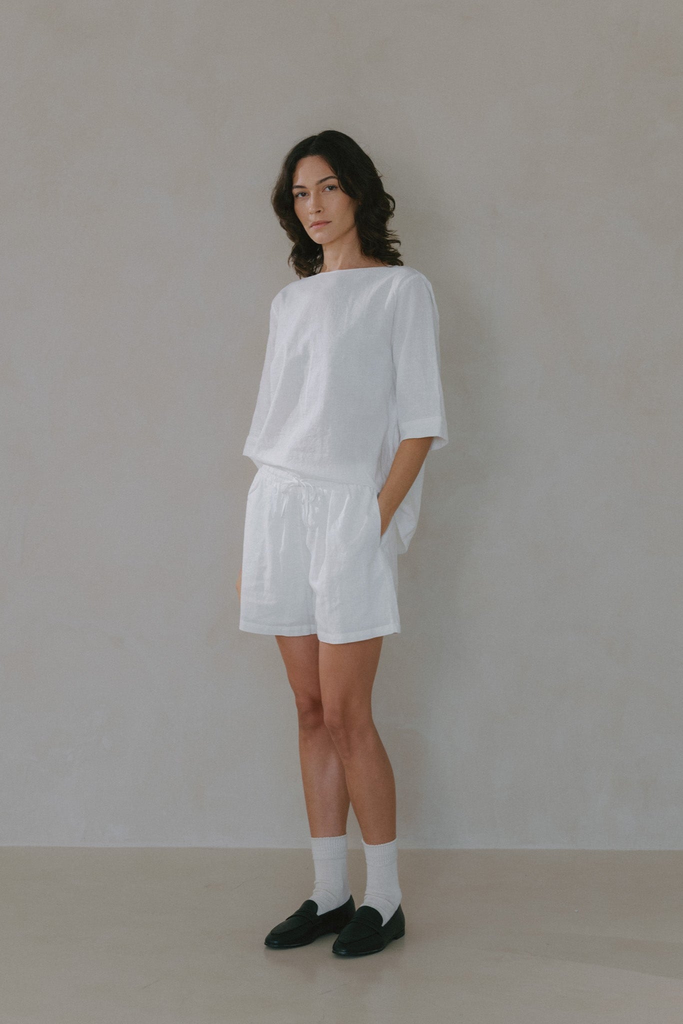 Basic Linen Shorts