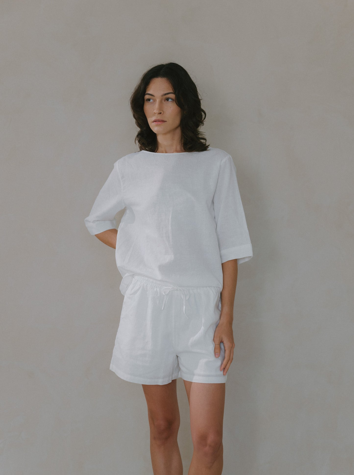 Basic Linen Shorts