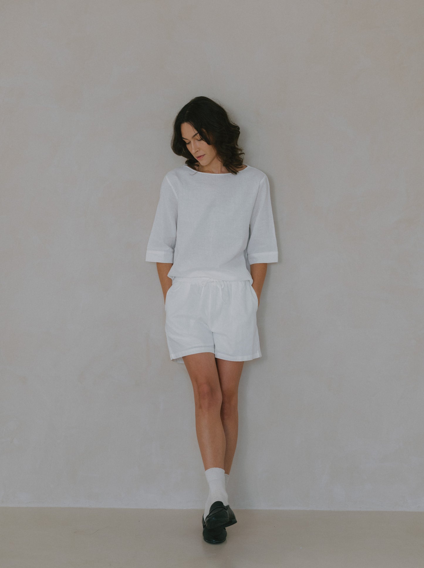 Basic Linen Shorts