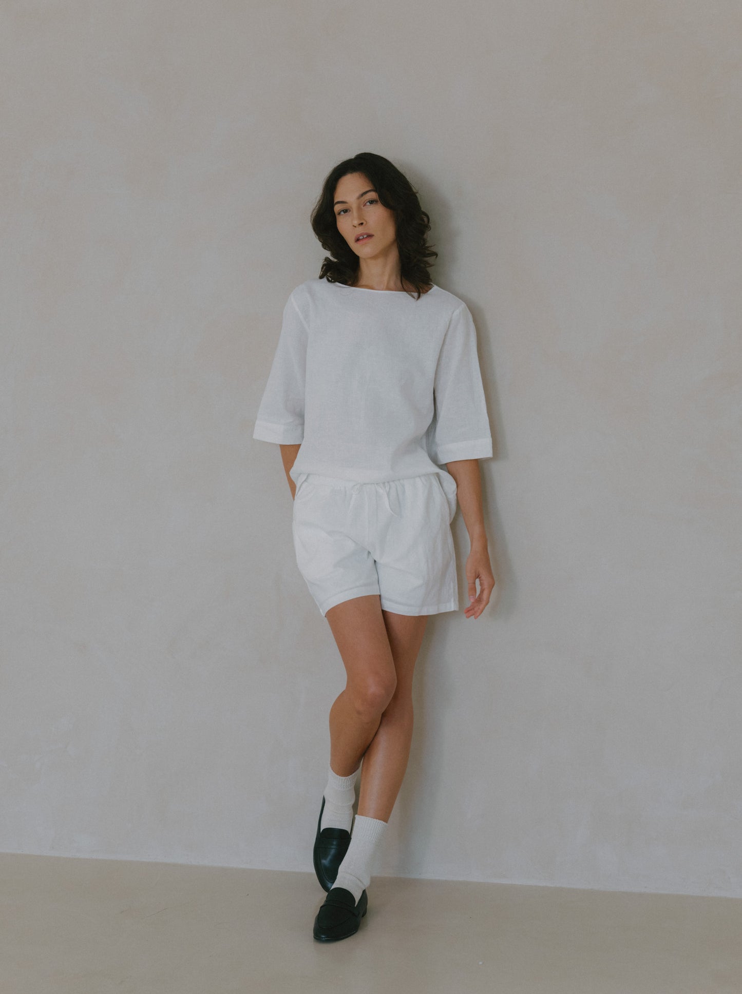 Basic Linen Shorts