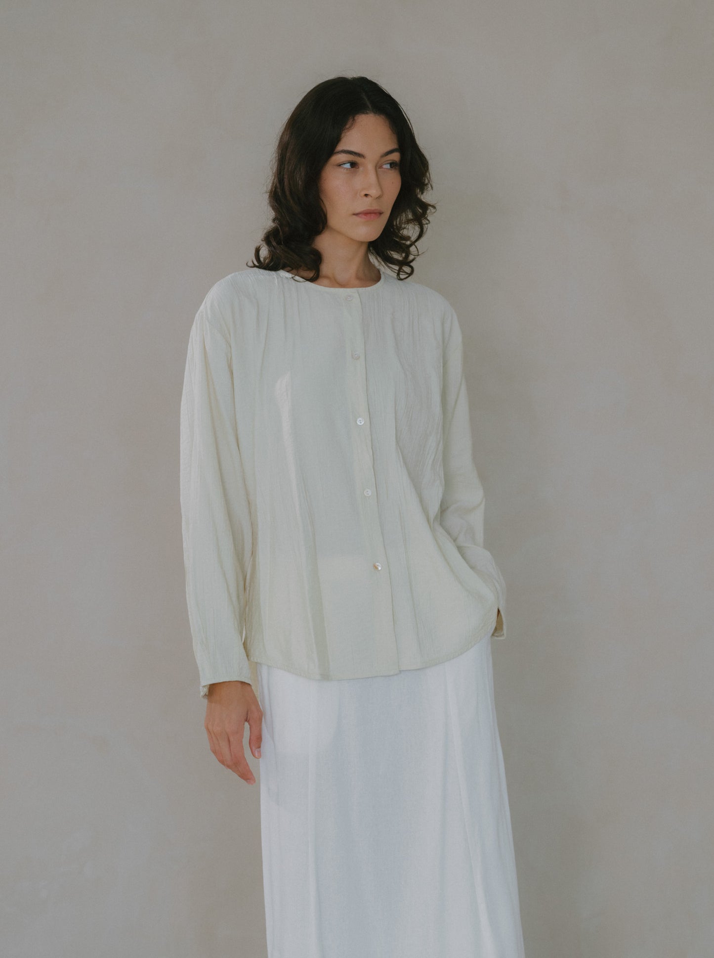 Flare Maxi Linen Skirt