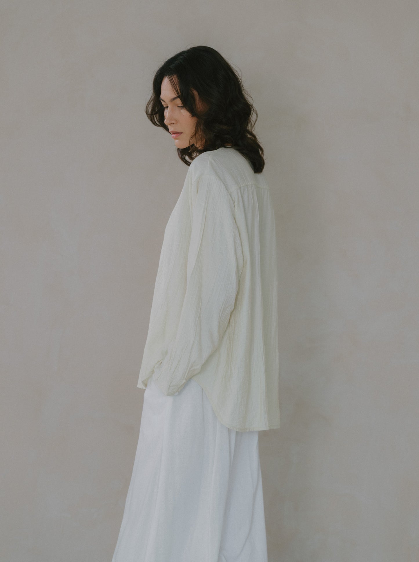 Flare Maxi Linen Skirt
