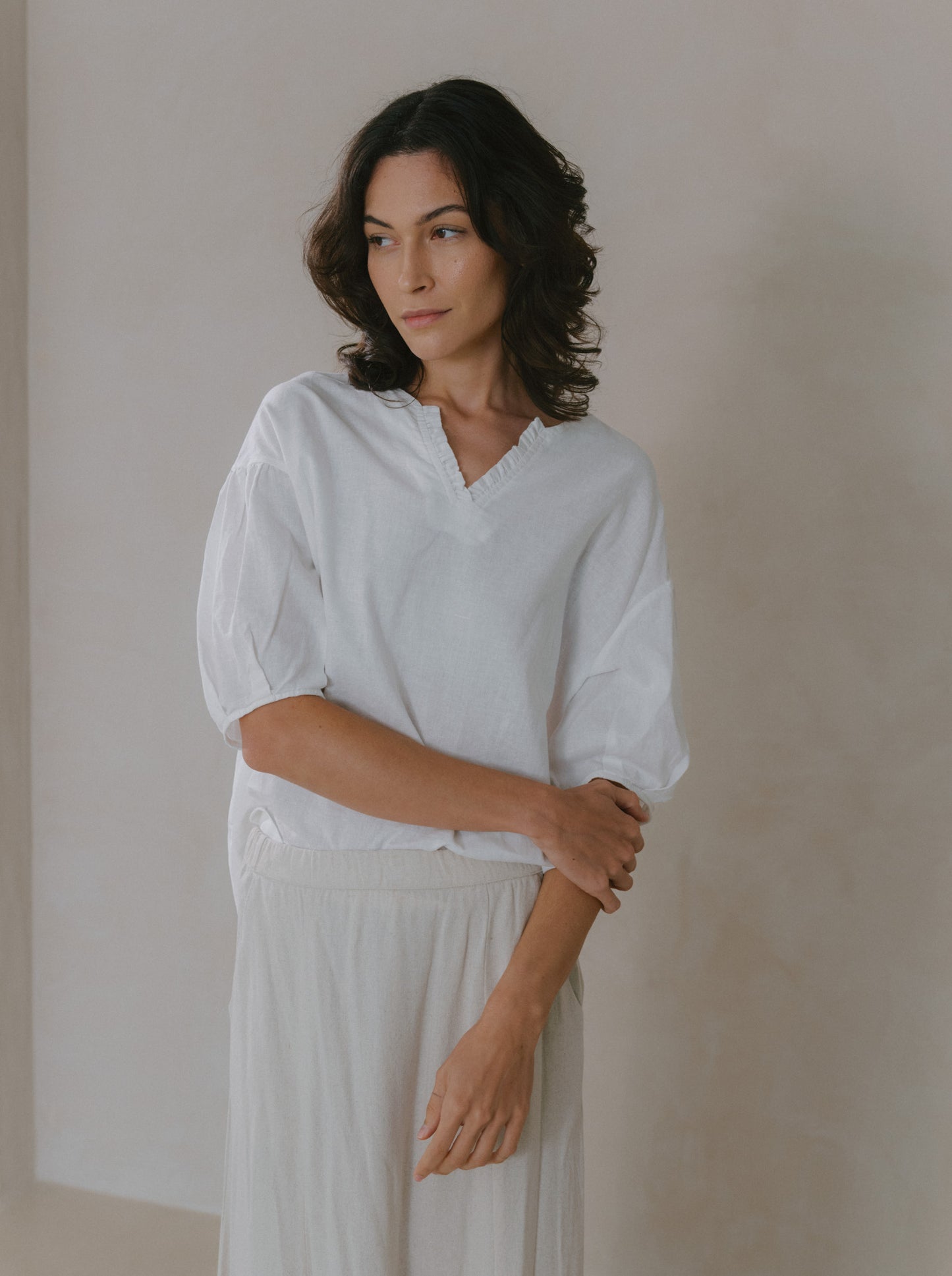 Flare Maxi Linen Skirt