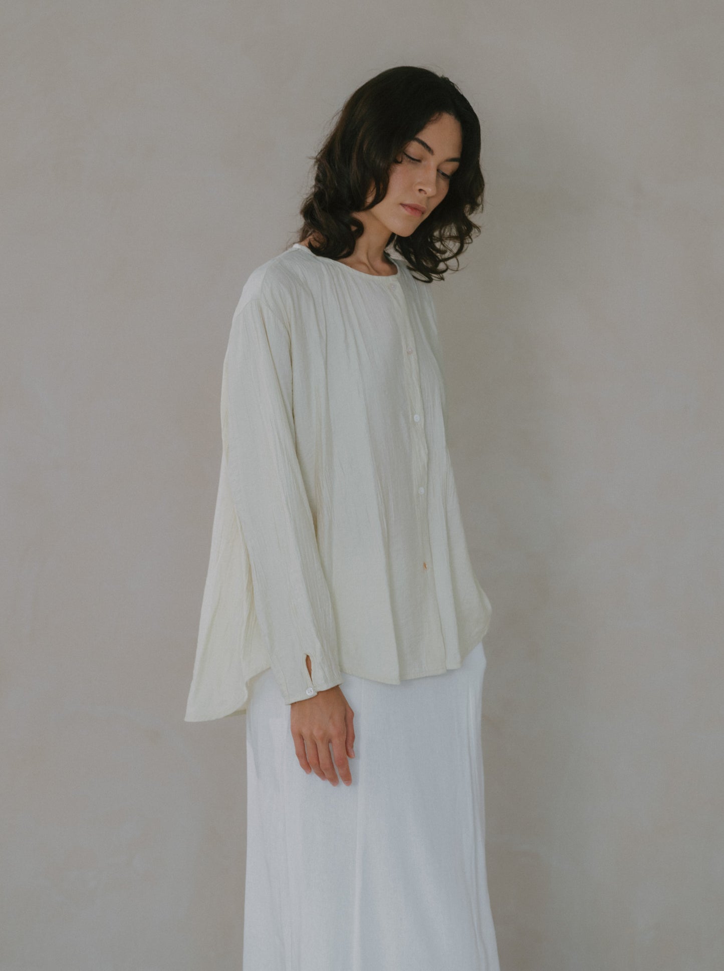 Flare Maxi Linen Skirt