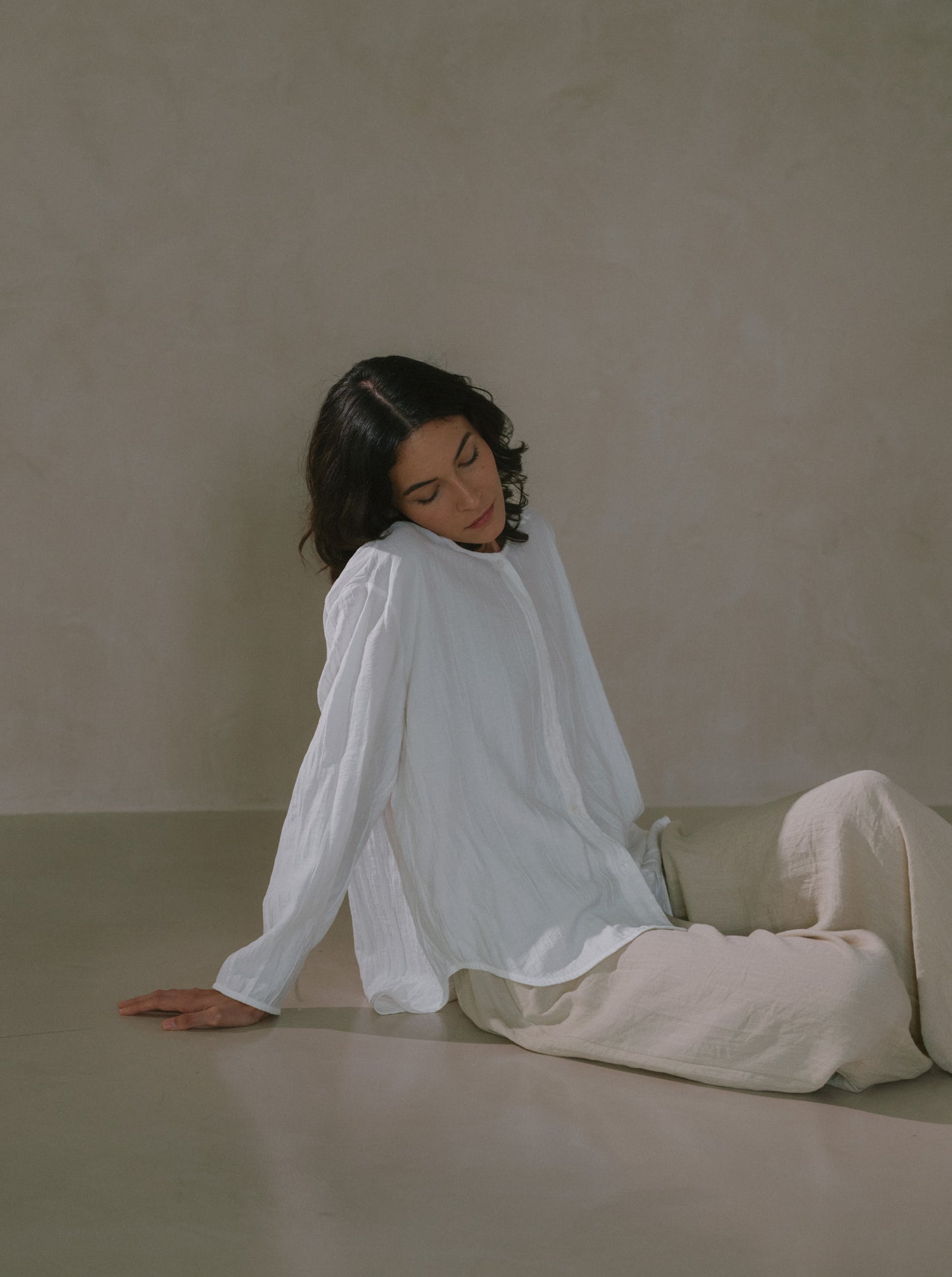 Elasticated Flare Trousers