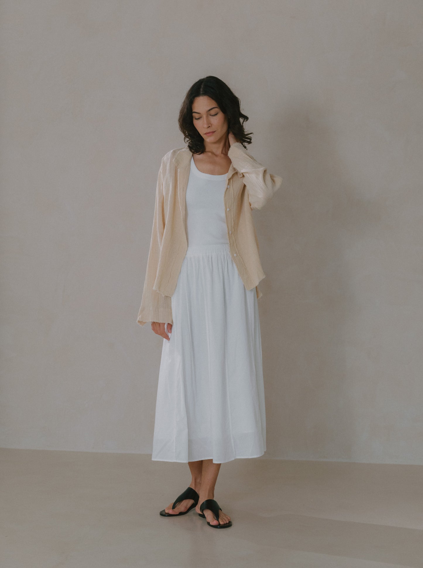 Cotton Flare Skirt
