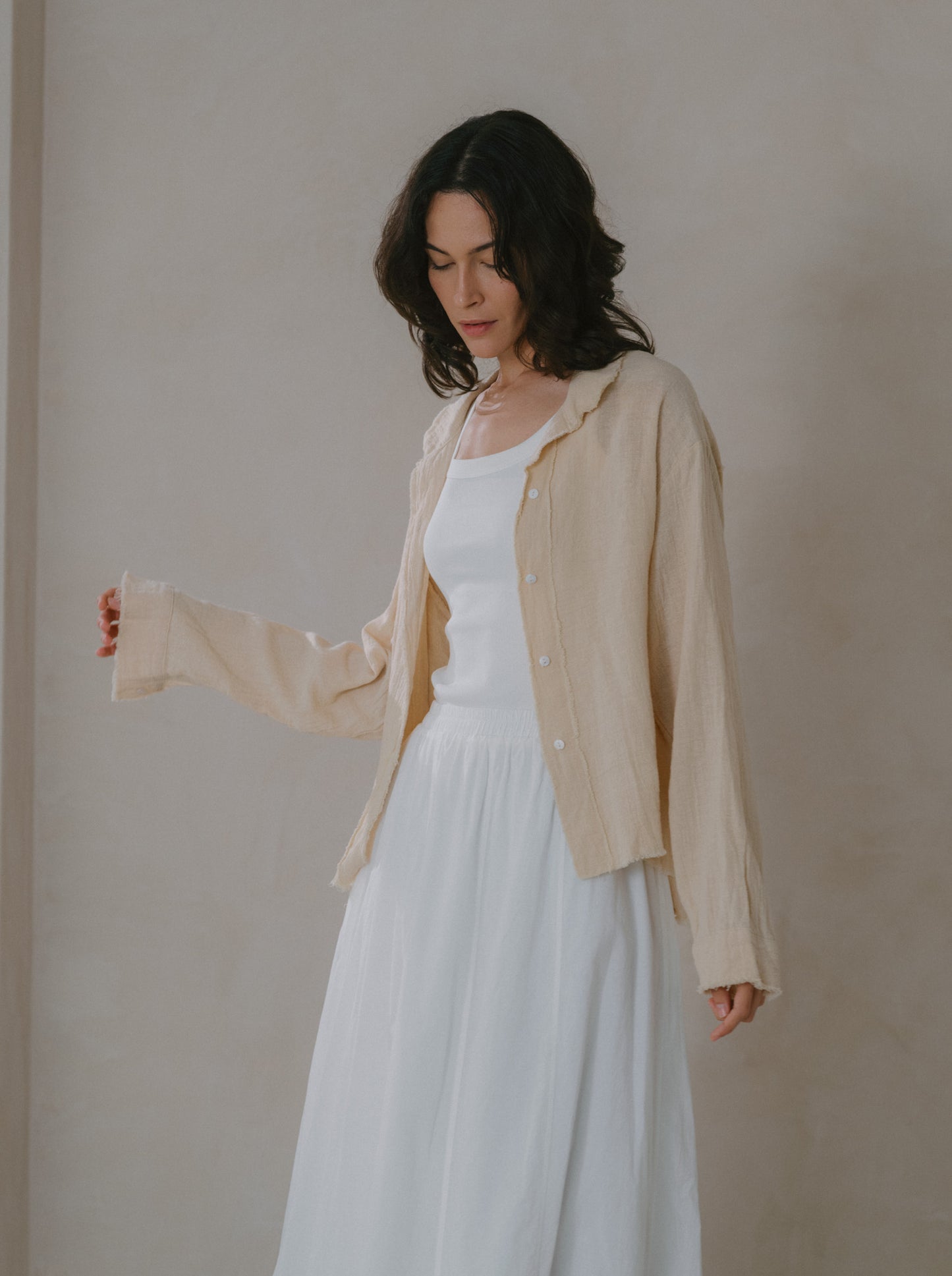Fringe Ramie Shirt