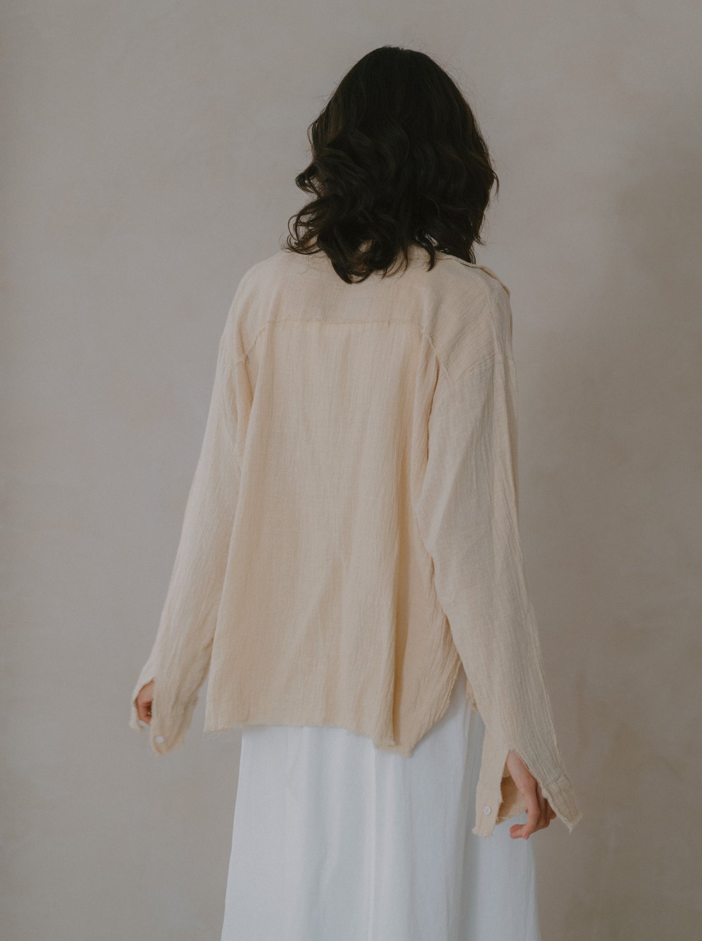 Fringe Ramie Shirt
