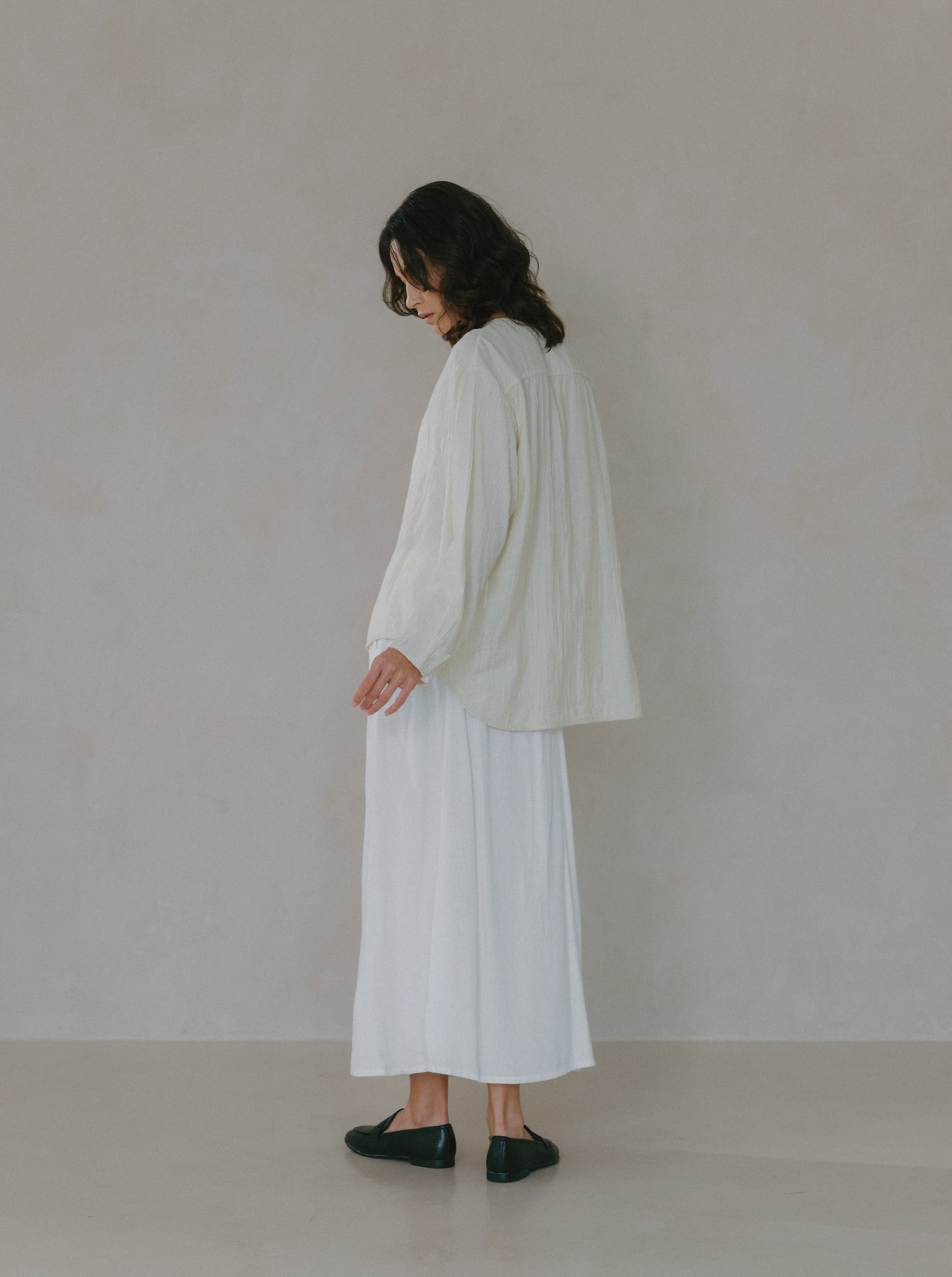 Flare Maxi Linen Skirt