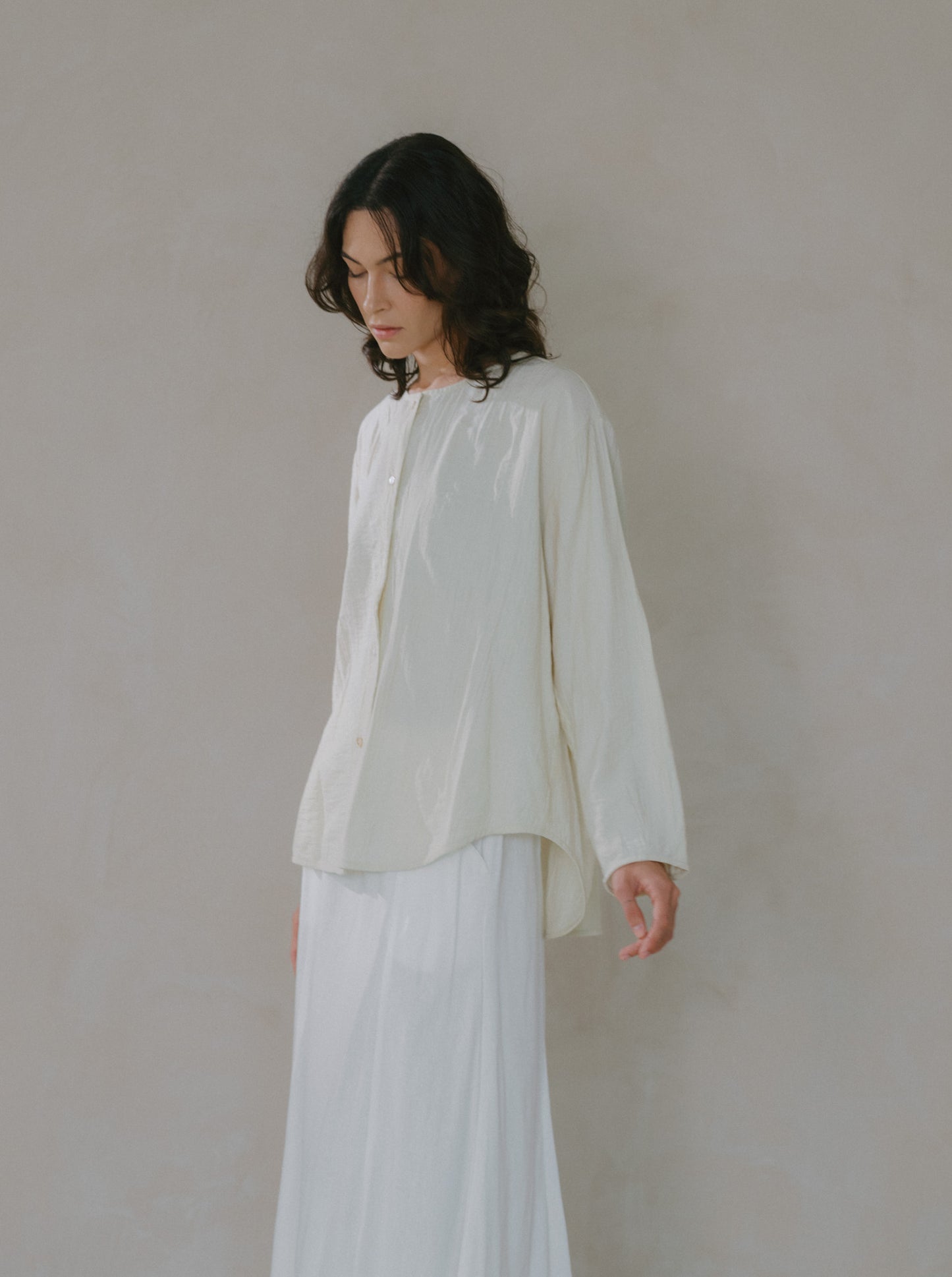 Flare Maxi Linen Skirt