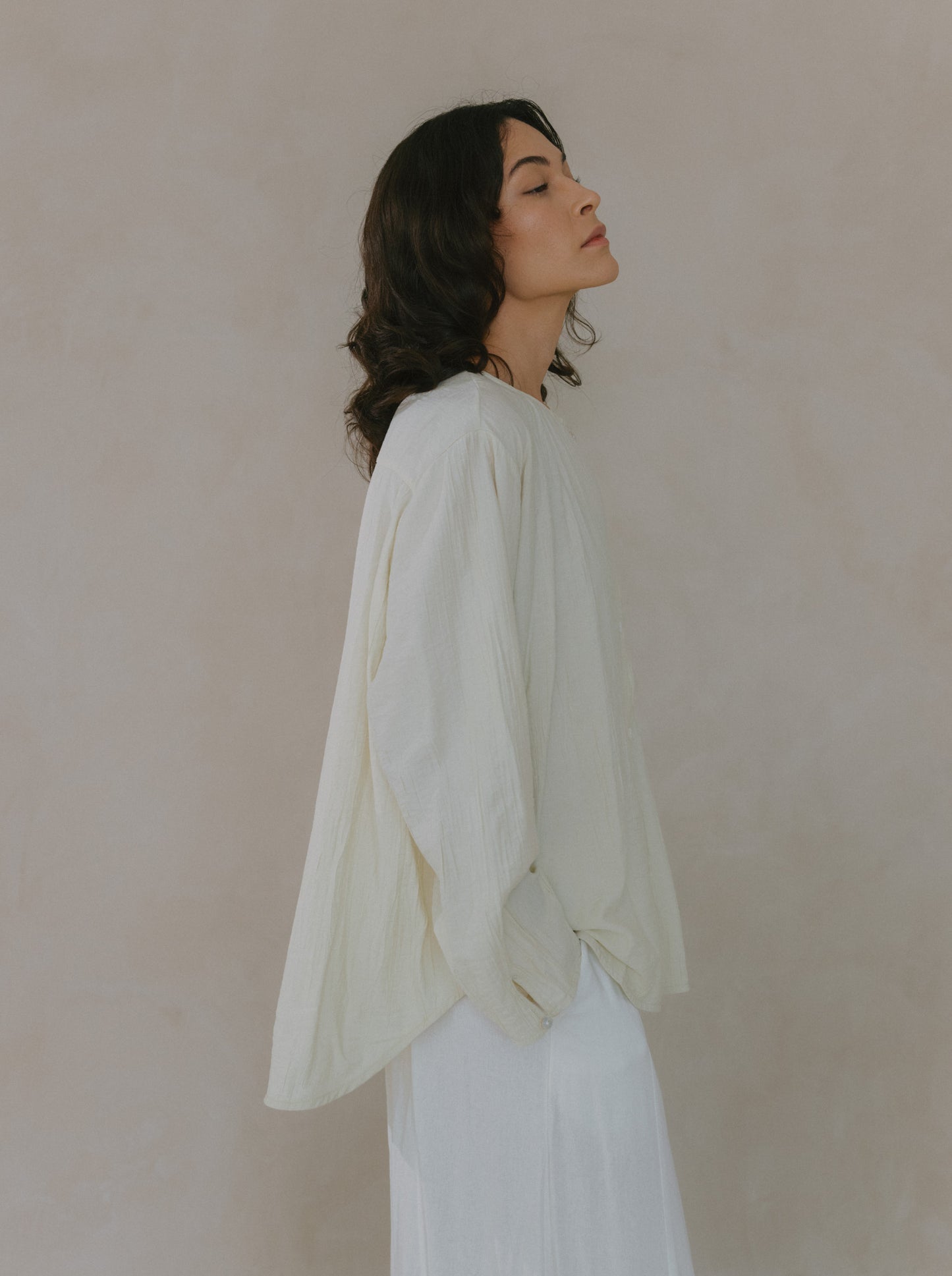 Flare Maxi Linen Skirt