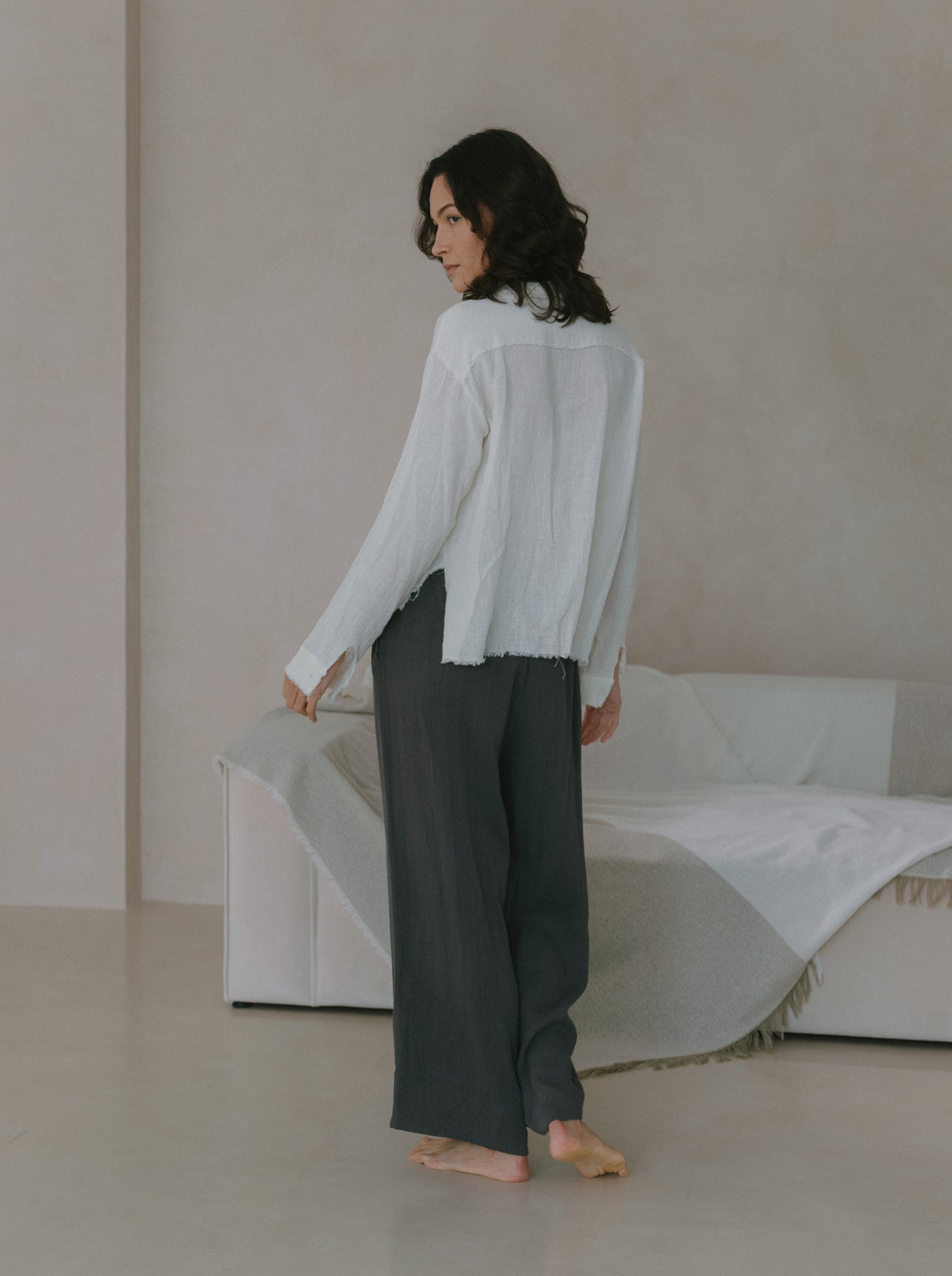 Fringe Ramie Shirt