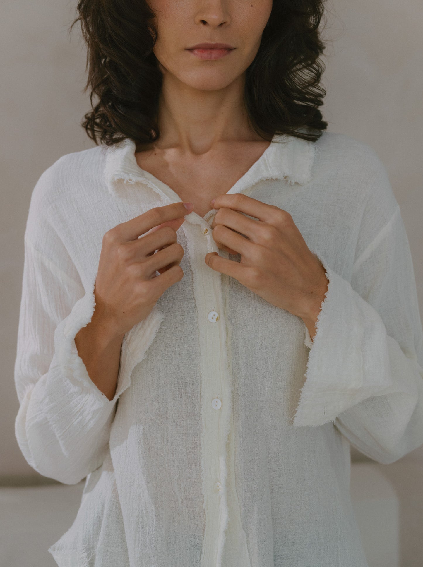 Fringe Ramie Shirt
