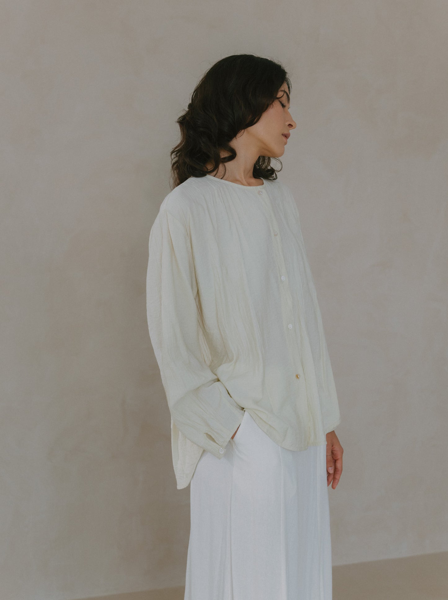 Flare Maxi Linen Skirt