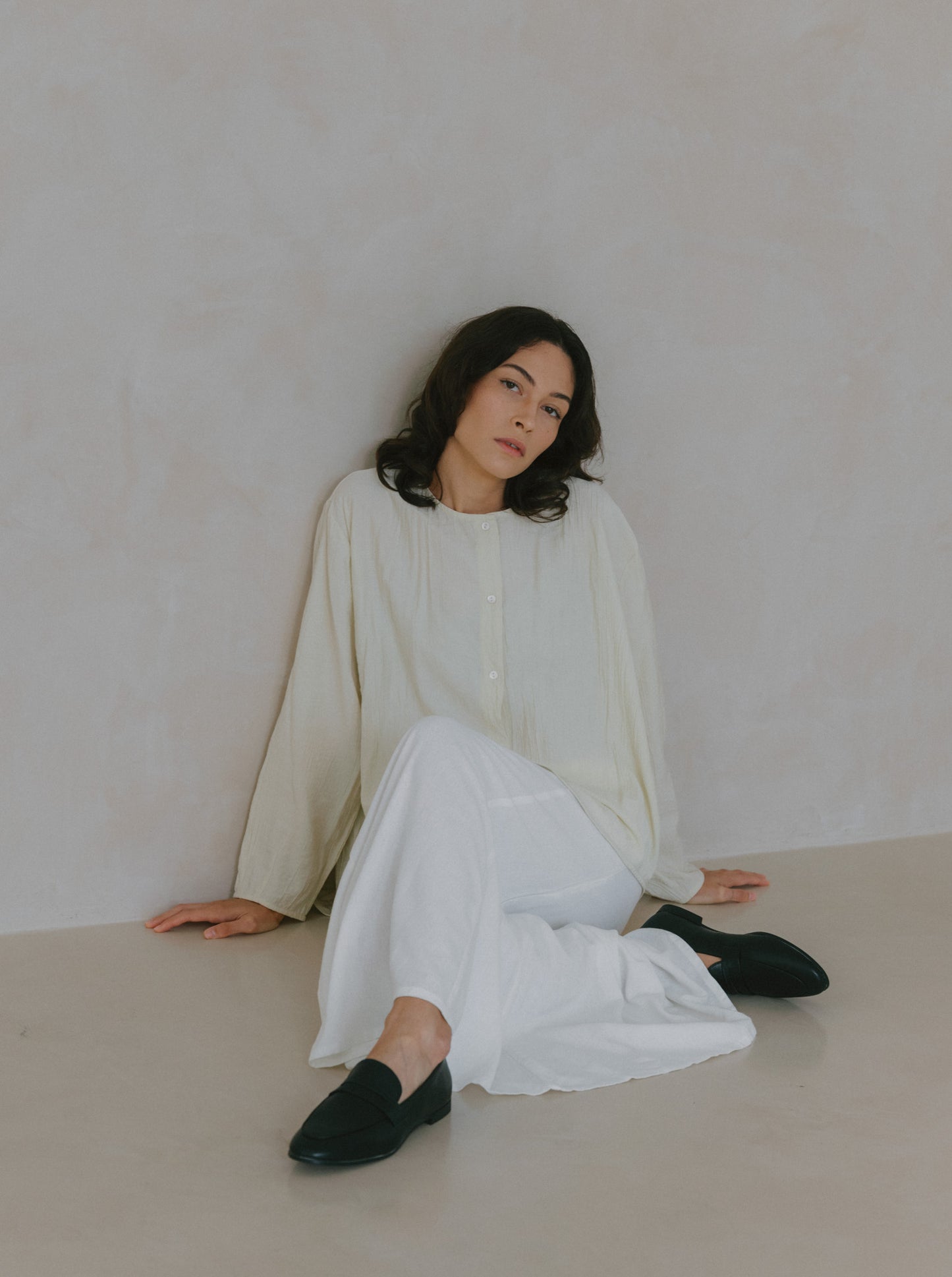 Flare Maxi Linen Skirt