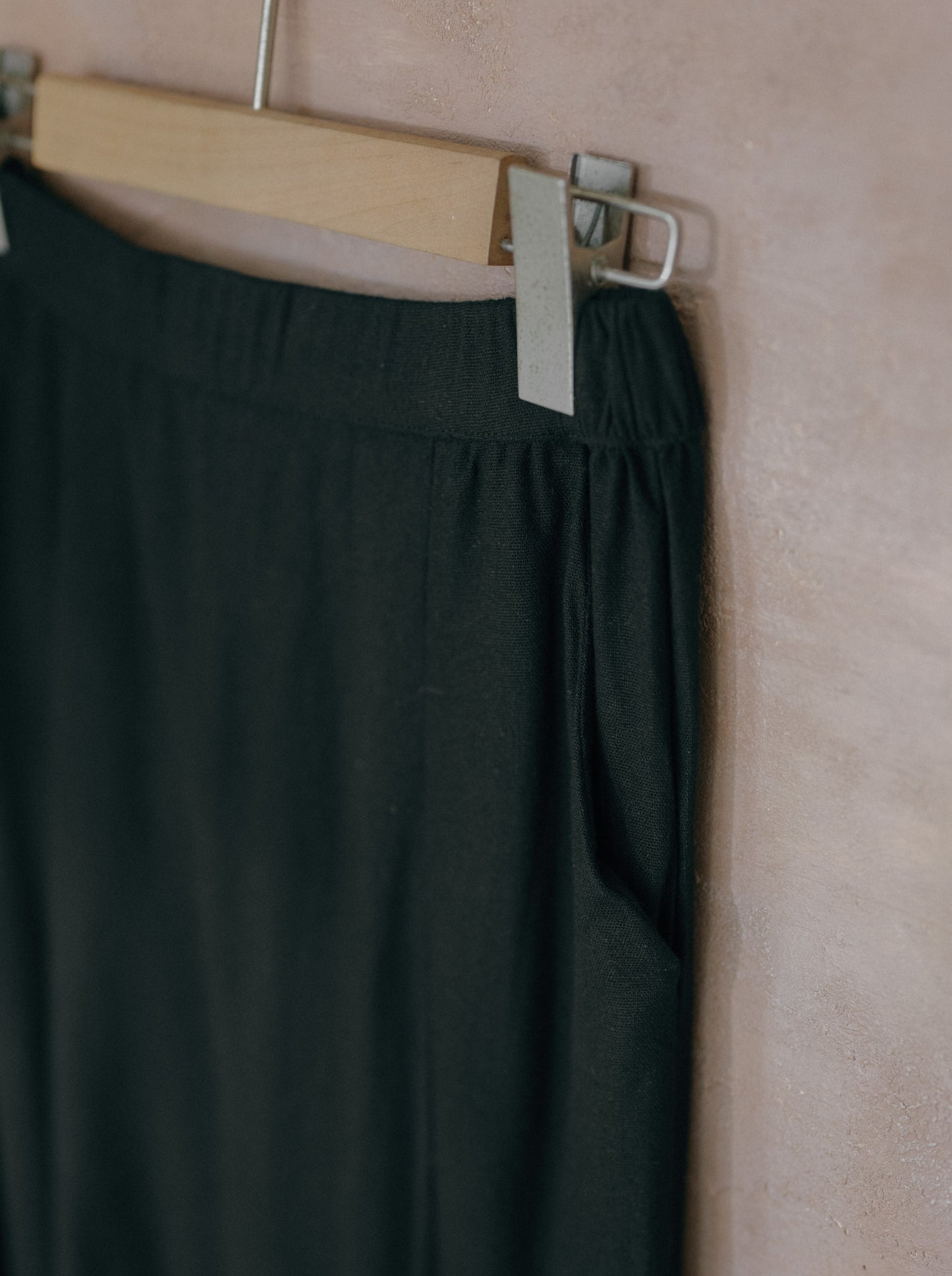 Flare Maxi Linen Skirt