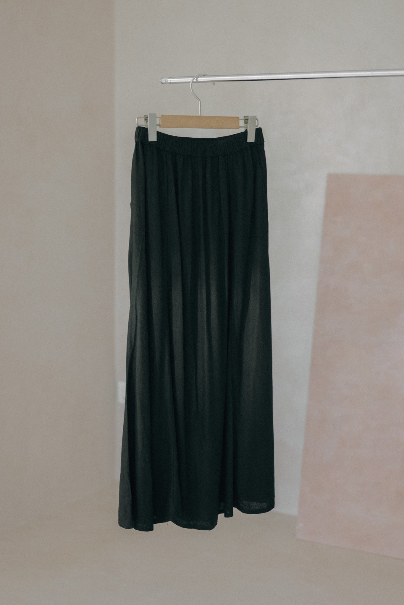 Flare Maxi Linen Skirt