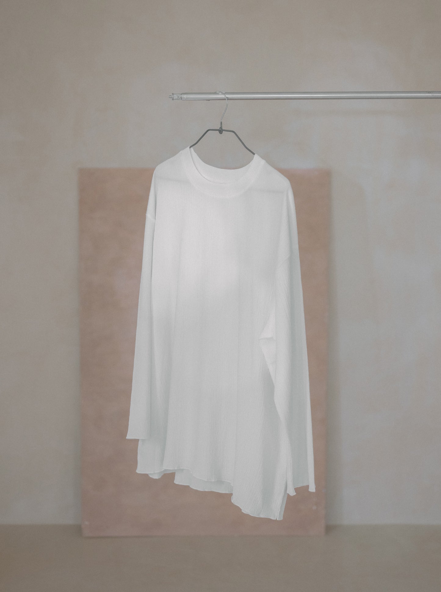 Pleat Long Sleeve Top