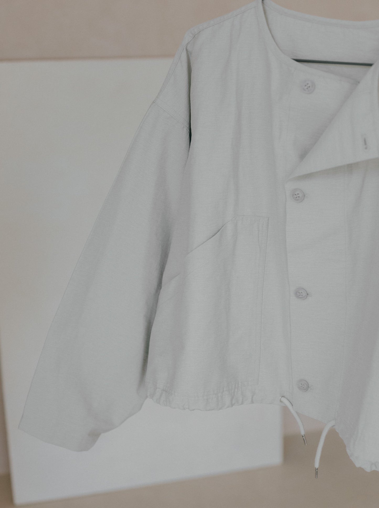 Oversized Drawstring Jacket