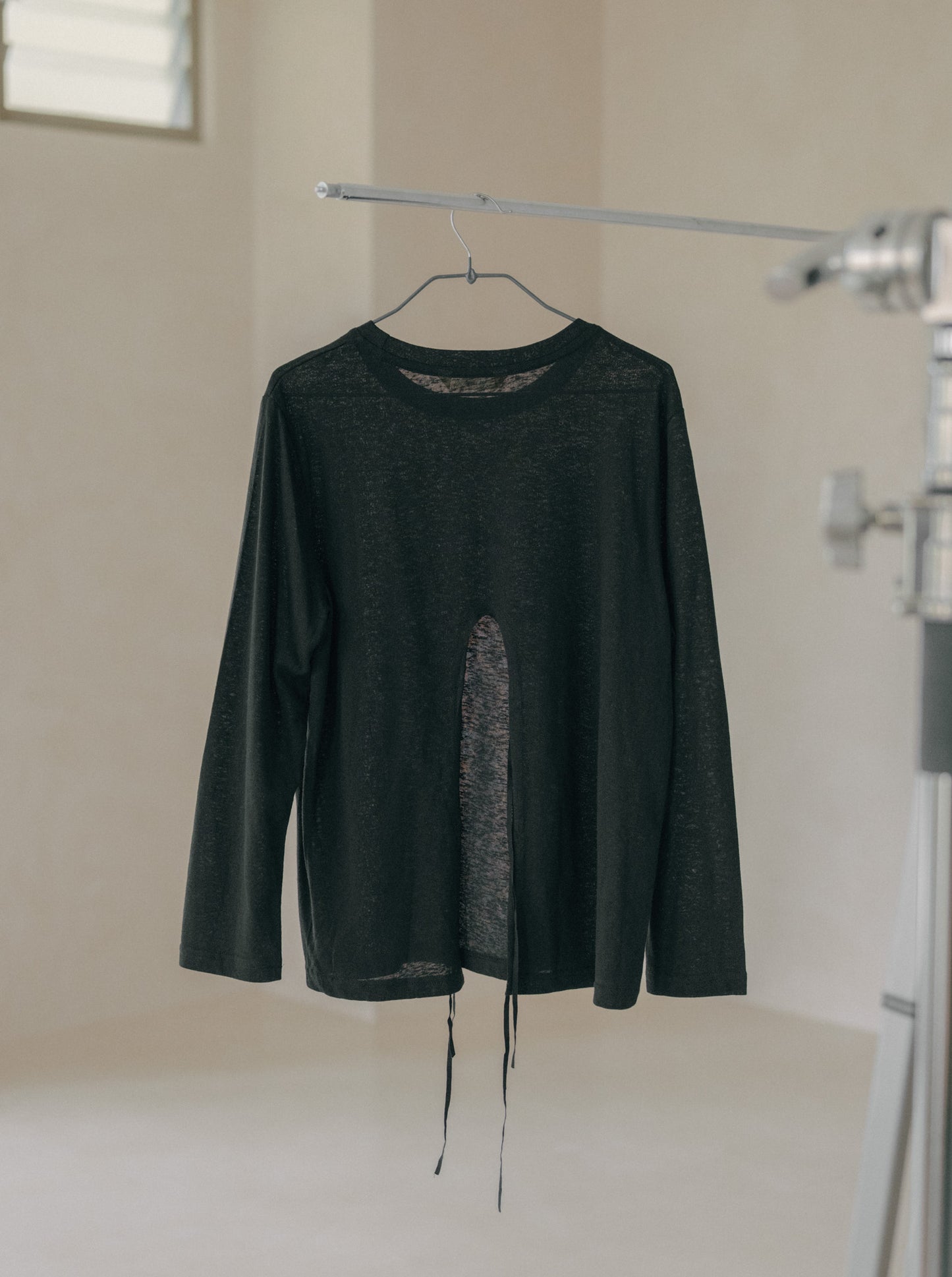 Long Sleeve Tie Back Top