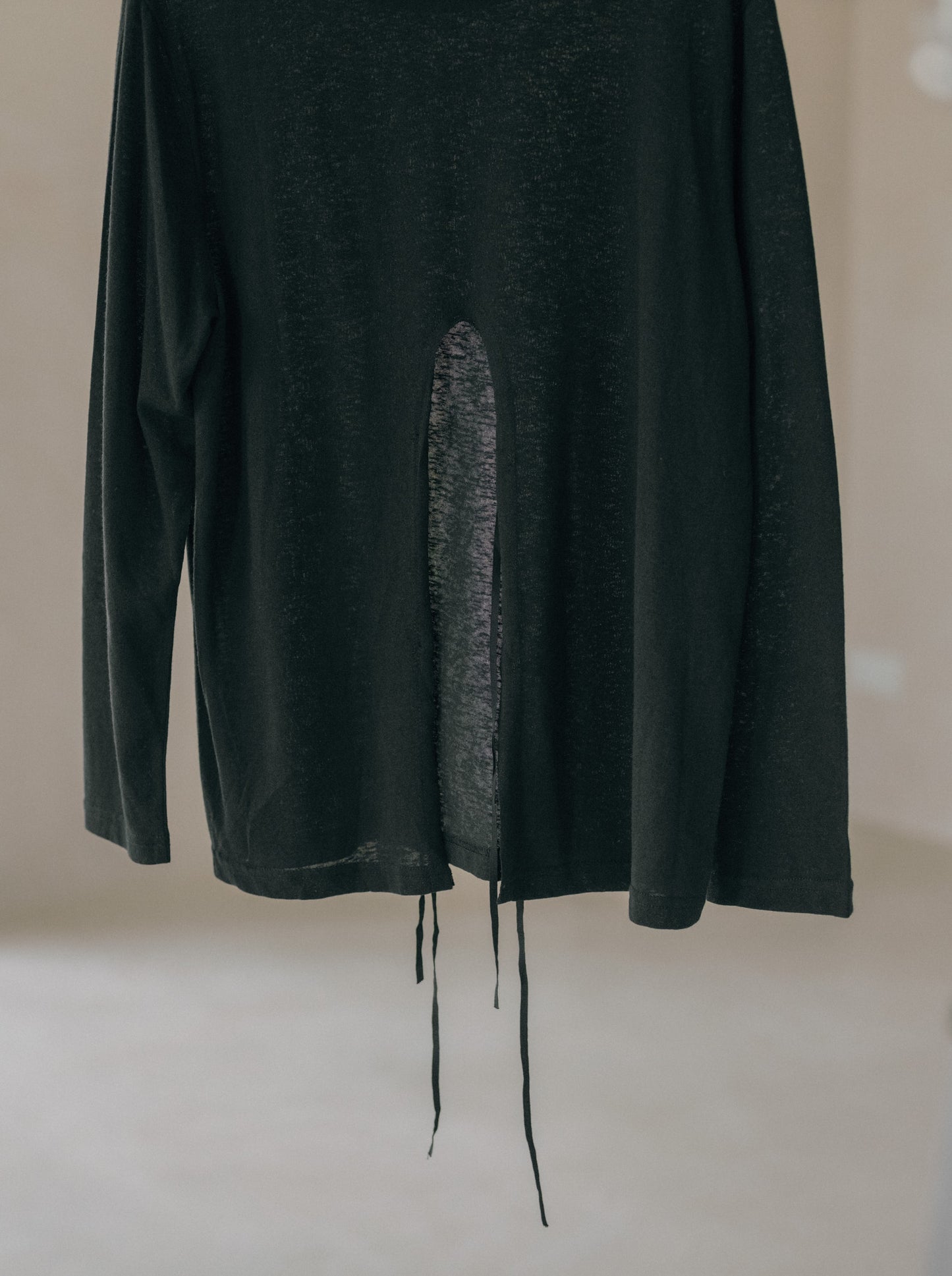 Long Sleeve Tie Back Top